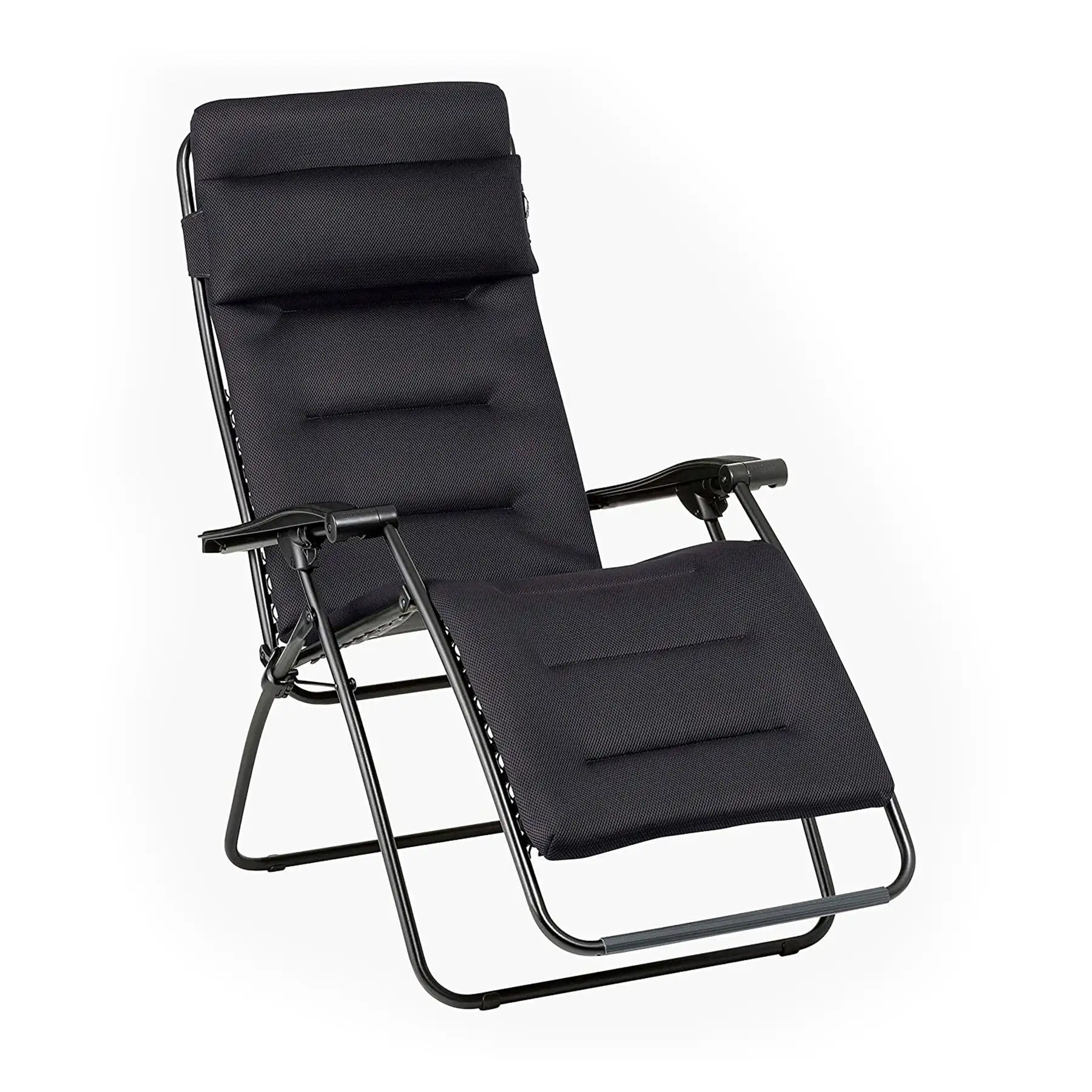 Lafuma R-Clip Batyline Relaxation Zero Gravity Lounge Recliner Chair, Acier