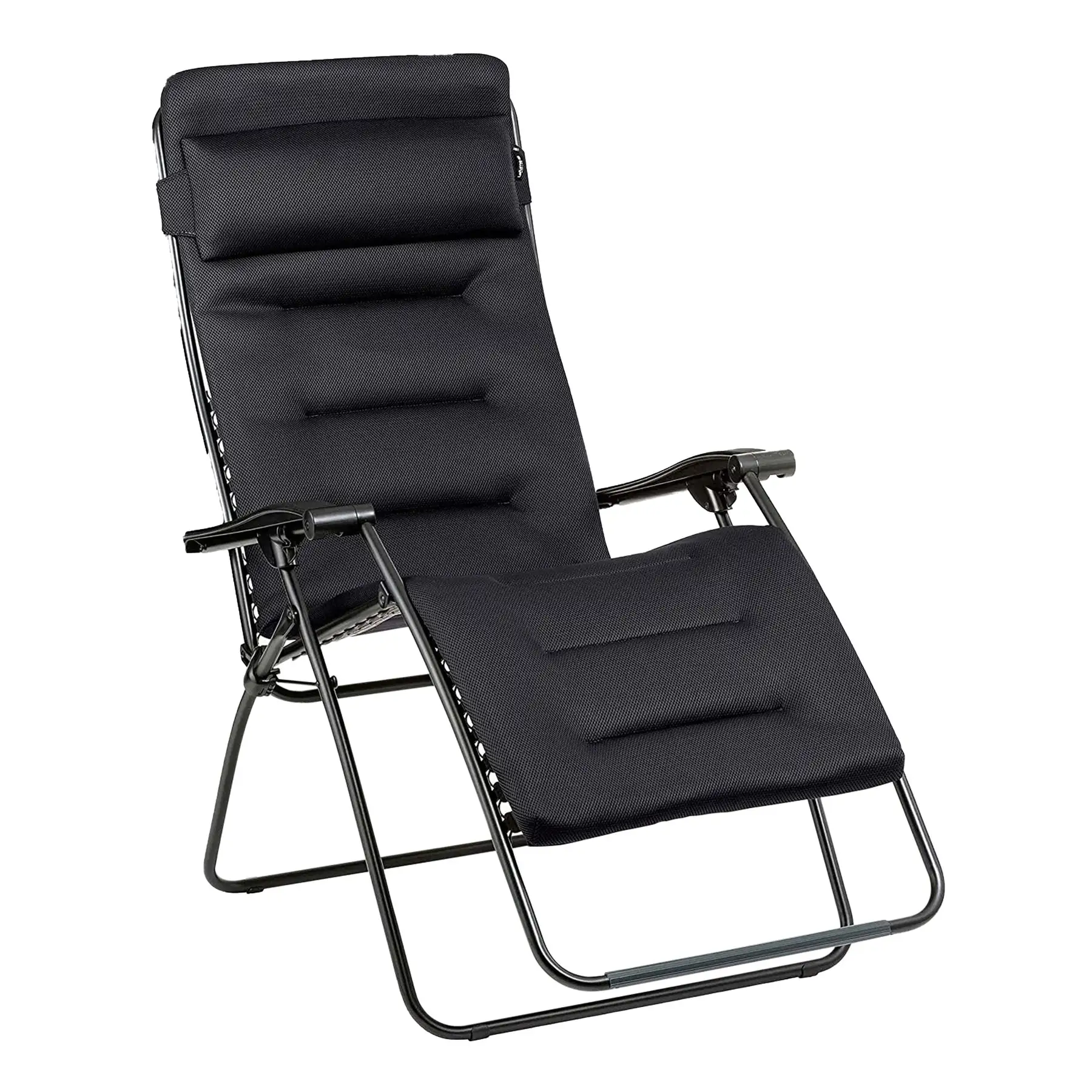 Lafuma R-Clip XL Relaxation Zero Gravity Lounge Recliner Chair, Acier