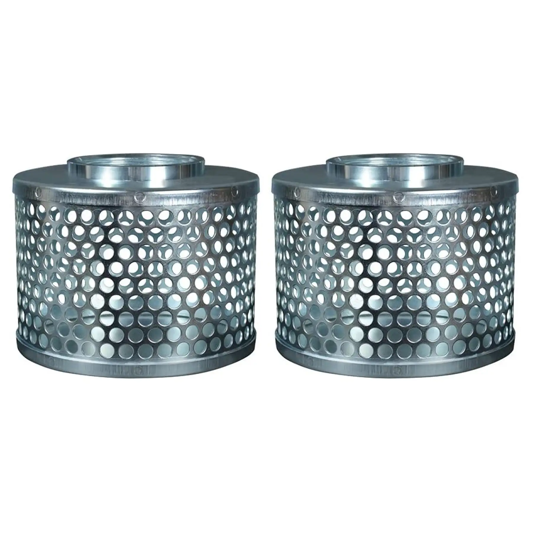 Apache 70001500 Rust-Resistant Plated Steel Suction Strainer, Silver (2 Pack)