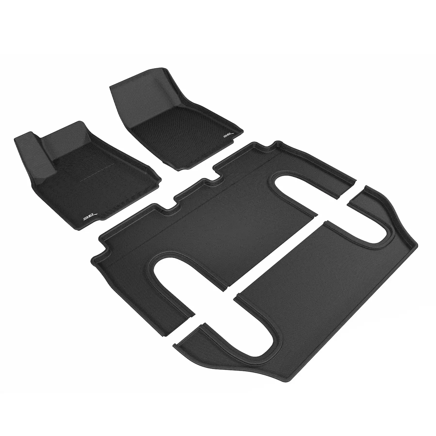 3D MAXpider Custom Fit Floor Mat Liners, 16- 21 Tesla 6 Seat Model X