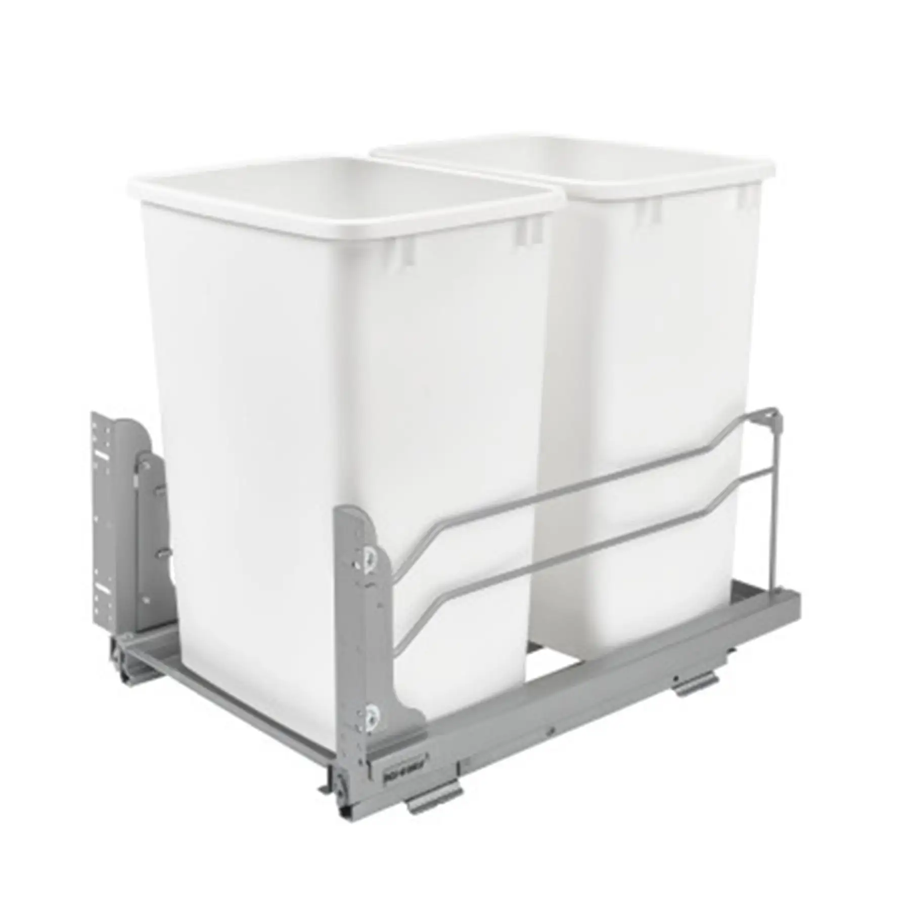 Rev-A-Shelf Double Pullout Trash Can 35 qt. with Soft-close, 53WC-1835SCDM-211