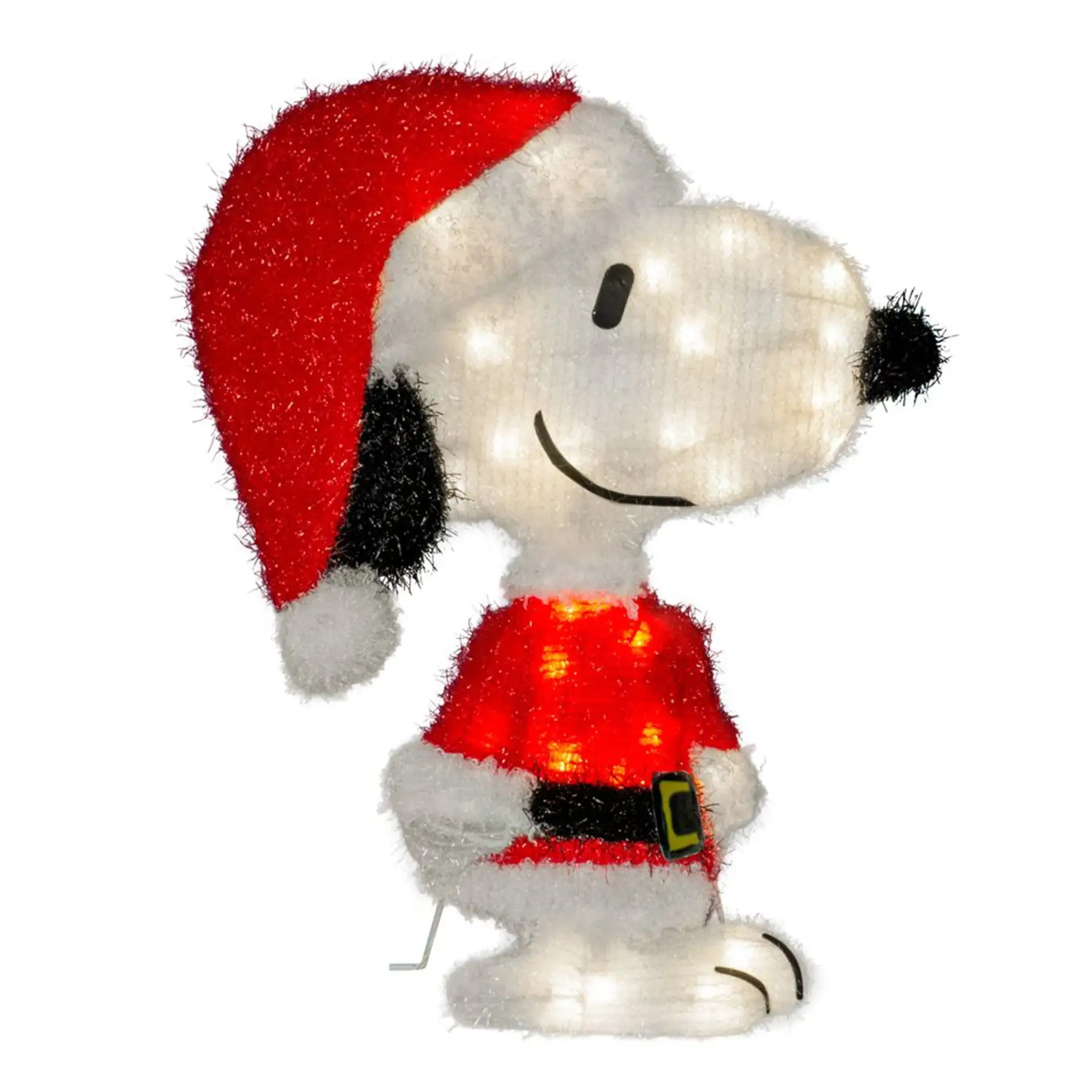 18 Inch Pre-Lit LED Snoopy Santa Indoor/Outdoor Holiday Decoration