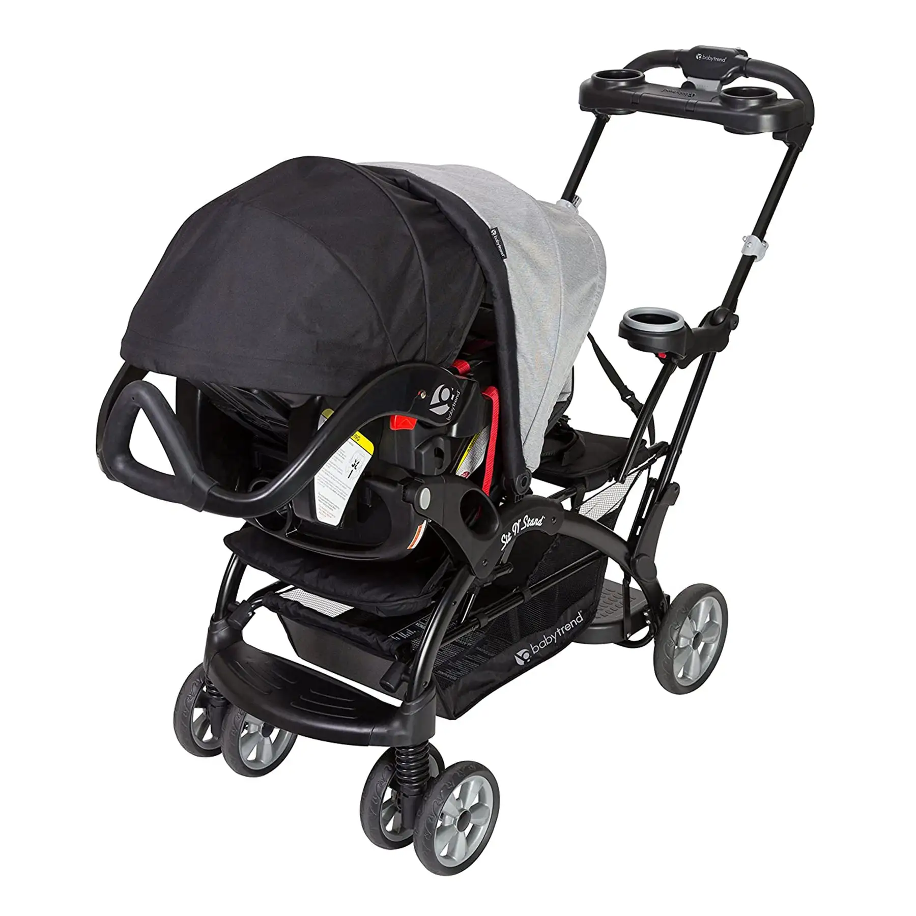 Baby Trend Sit N' Stand Foldable Front & Rear Seat Ultra Stroller ...