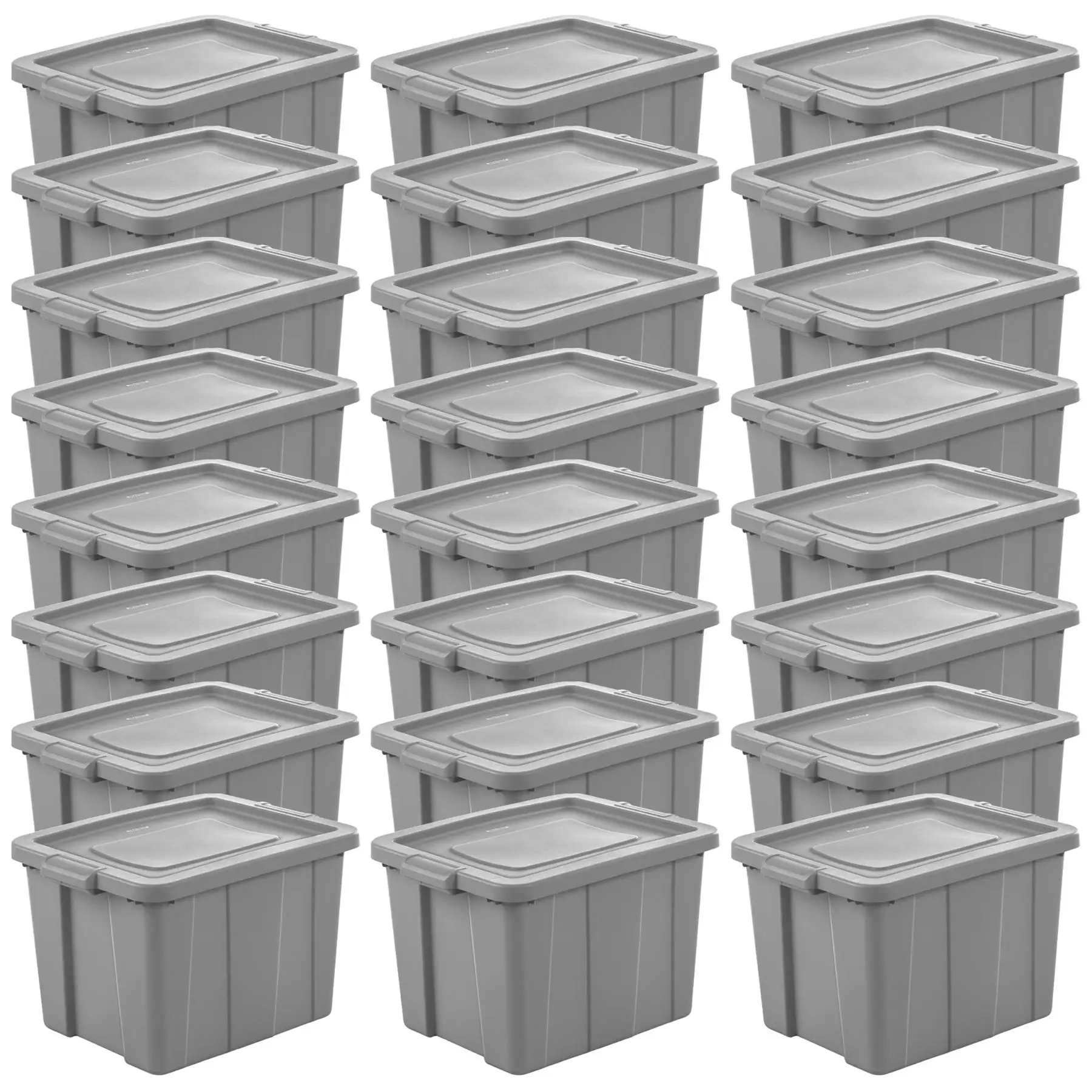 Sterilite Tuff1 18 Gallon Plastic Storage Tote Container Bin w/ Lid (24 Pack)