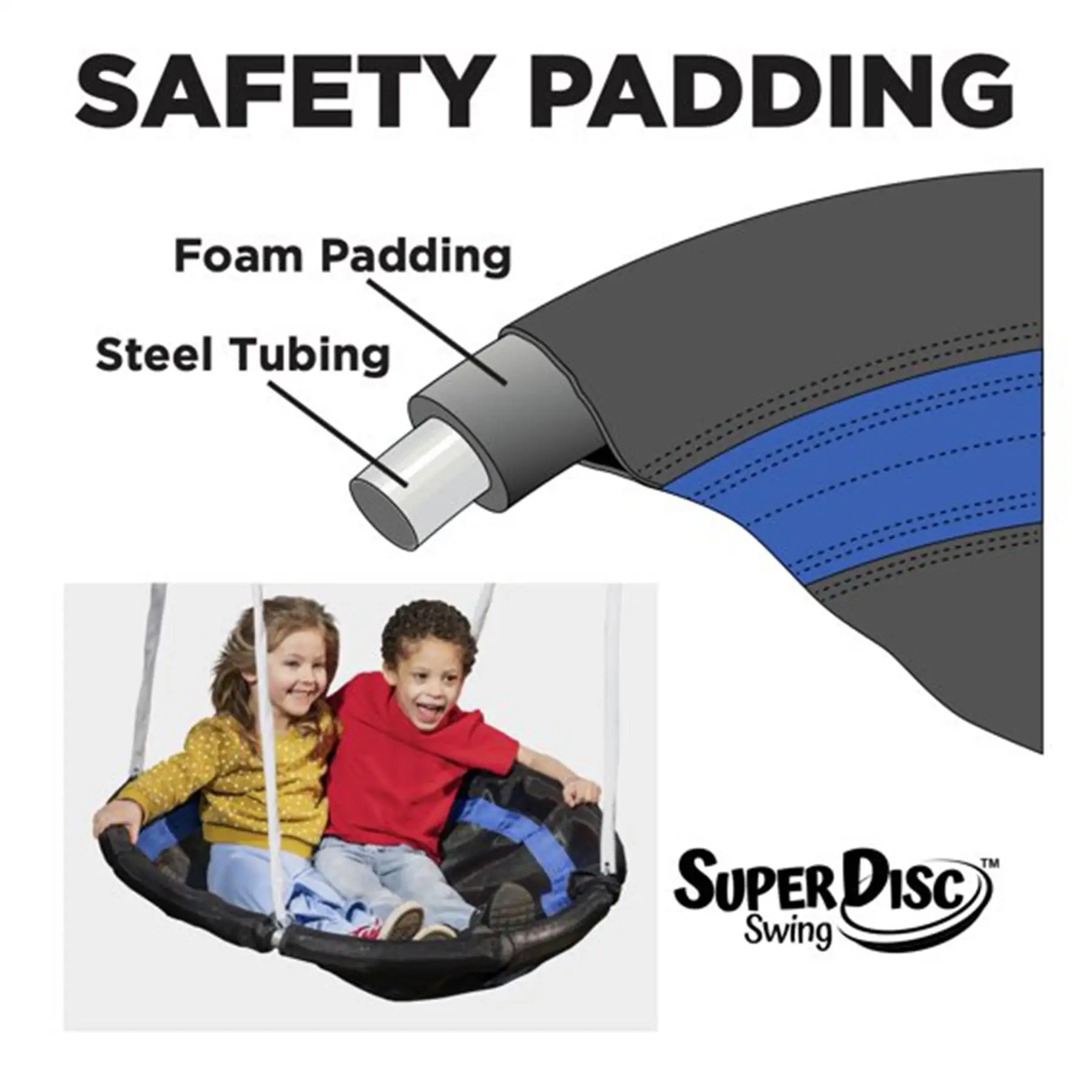 XDP Recreation Fun All Mighty Swing Set w/See Saw, Super Disc, Swings, & Slide - Image 3