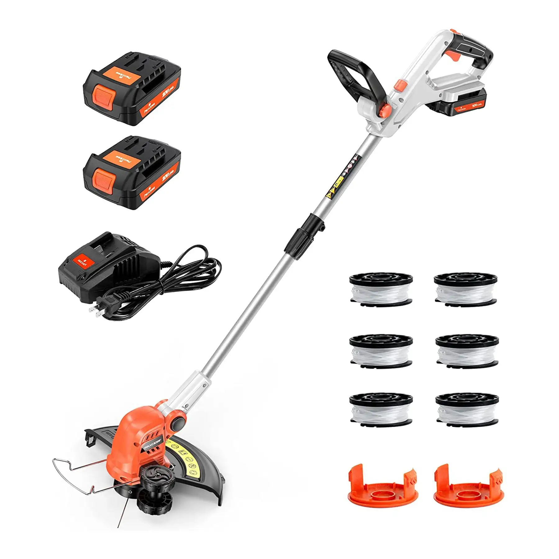 PAXCESS SF8A220 20 Volt 12 Inch Cordless String Trimmer Yard Tool with Battery