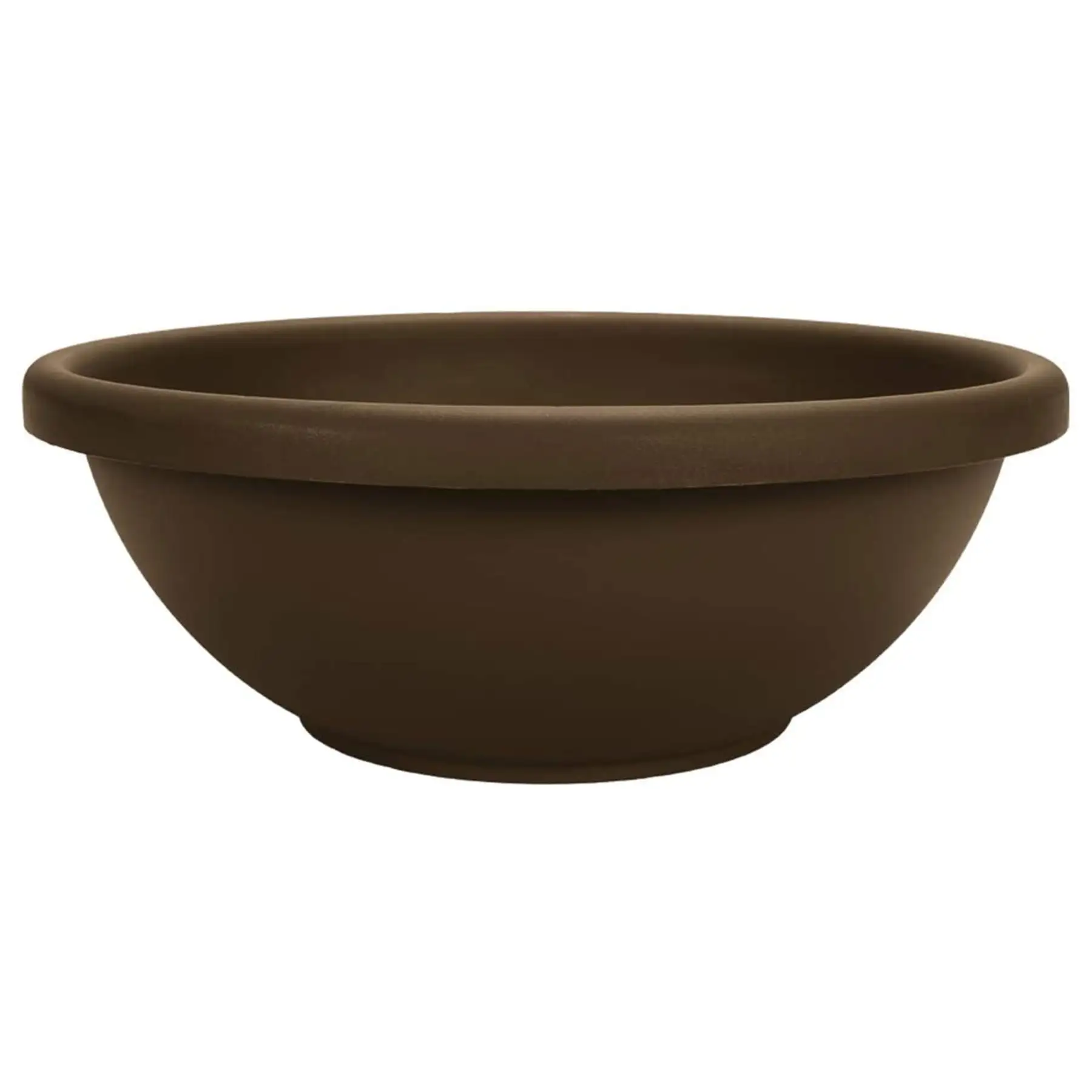 The HC Companies GAB18000E21C006LRTOX 18 Inch Garden Bowl Planter, Chocolate