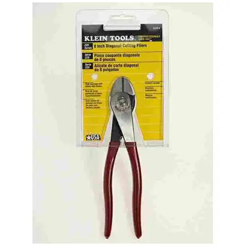 Klein Tools D228-8 Diagonal Plier With Bevel-Cutting Knives