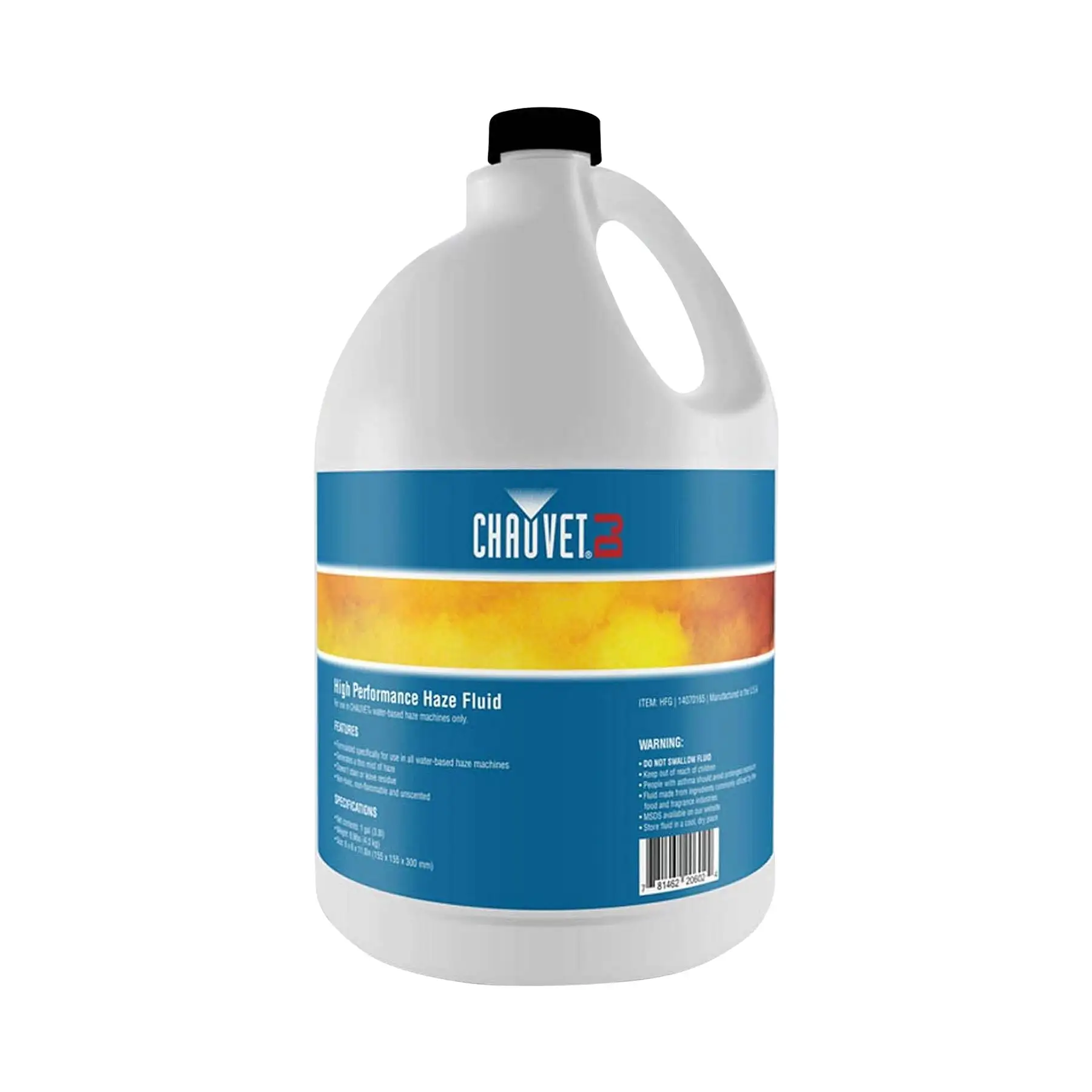 CHAUVET DJ Hurricane HFG Water Based Smoke Fog Haze Machine Fluid, 1 Gallon