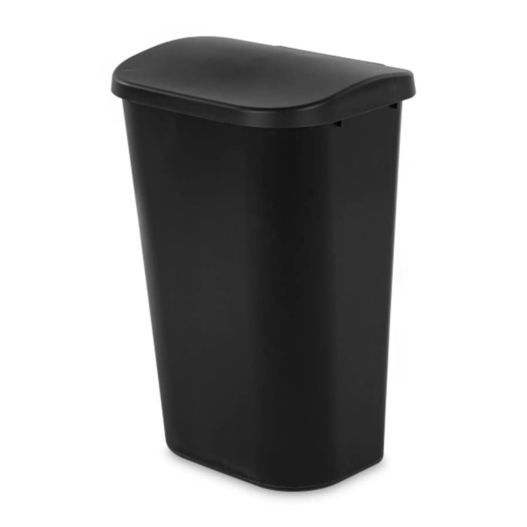 Sterilite 11.3 Gal Lift Top Lid Wastebasket Kitchen Trash Can, Black (18 Pack)