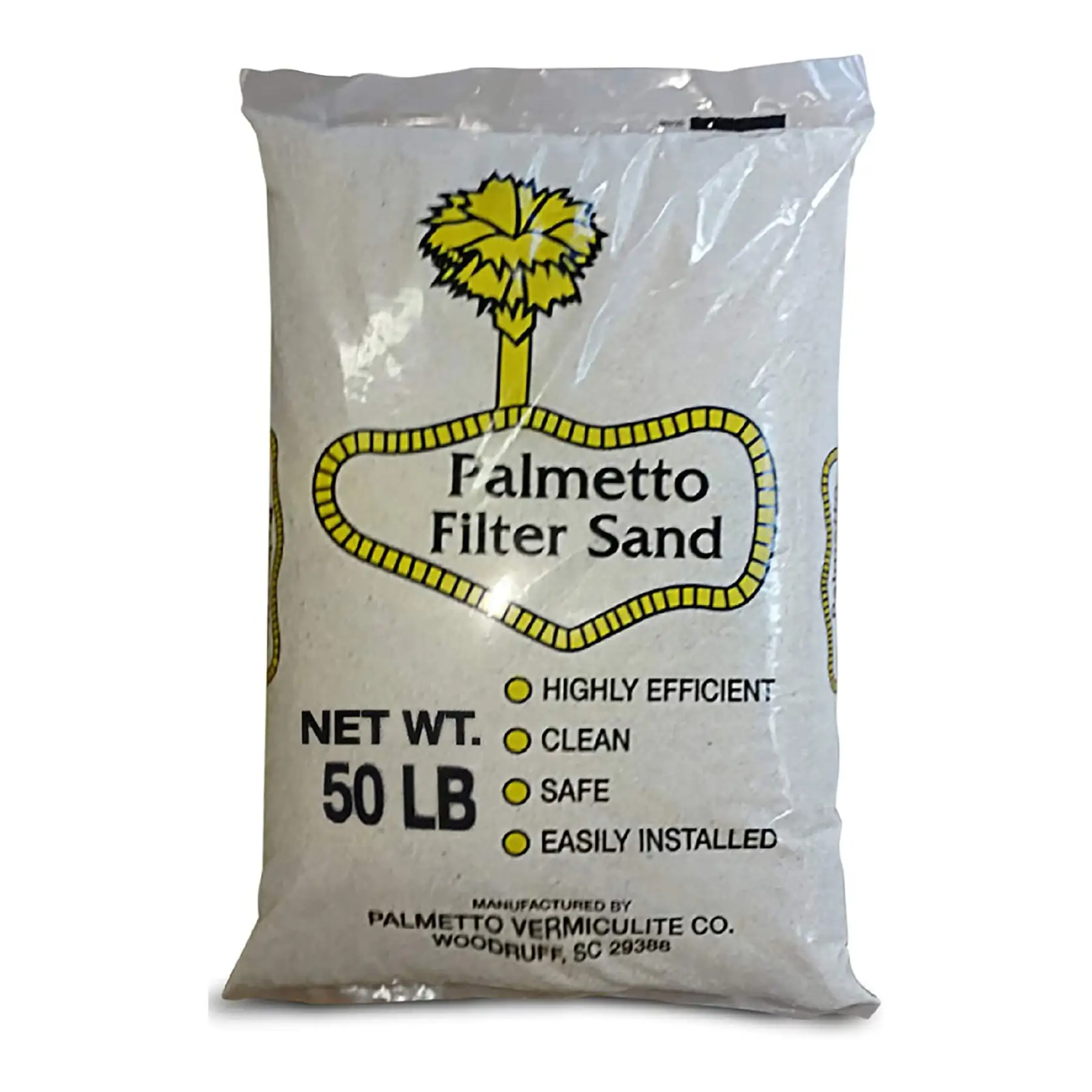 Palmetto Filter Sand for Residential and Commercial Pool Sand Filters, 50 Pound