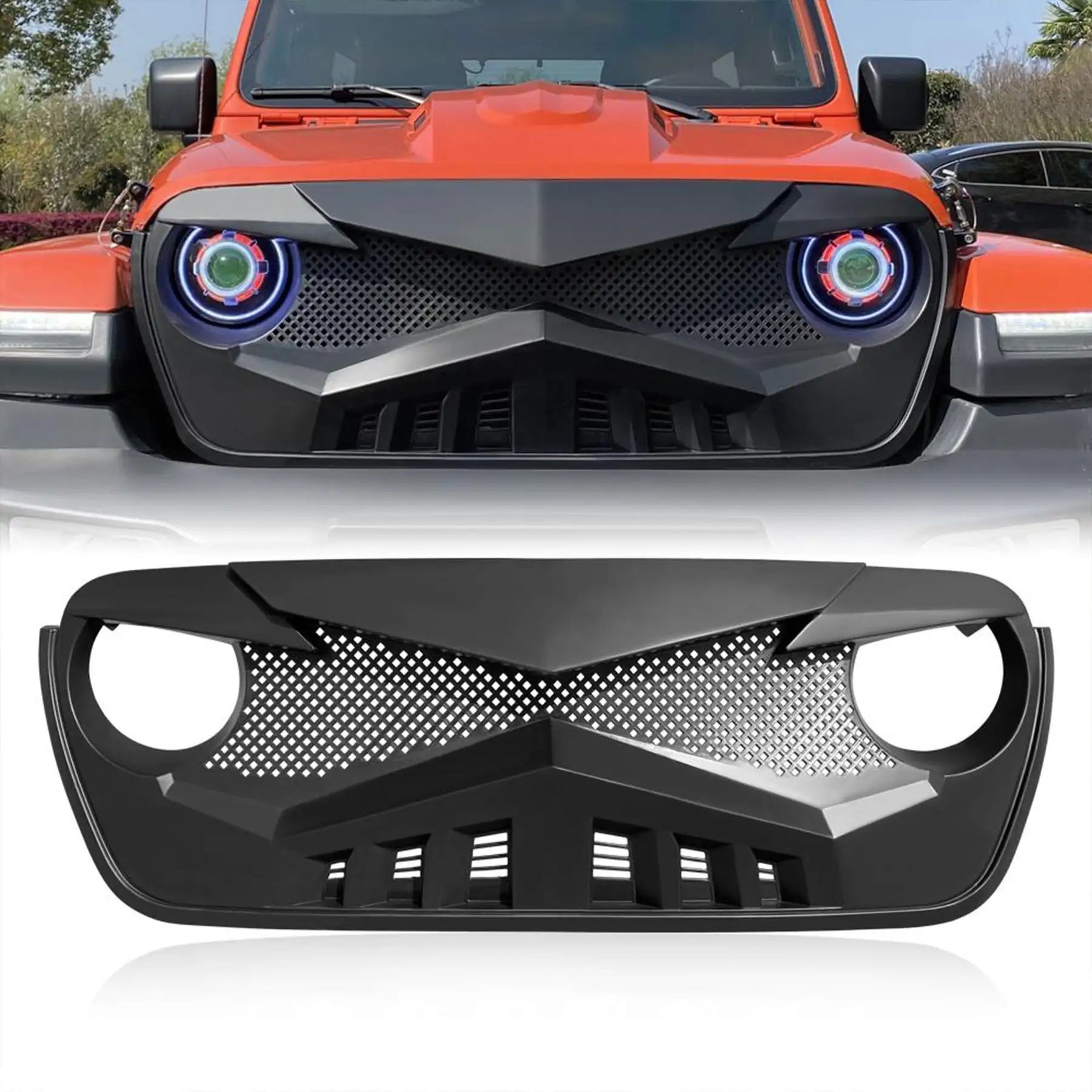 AMERICAN MODIFIED Hawke Grille for 2018+ Jeep Wrangler JL & 2020+ Gladiator JT