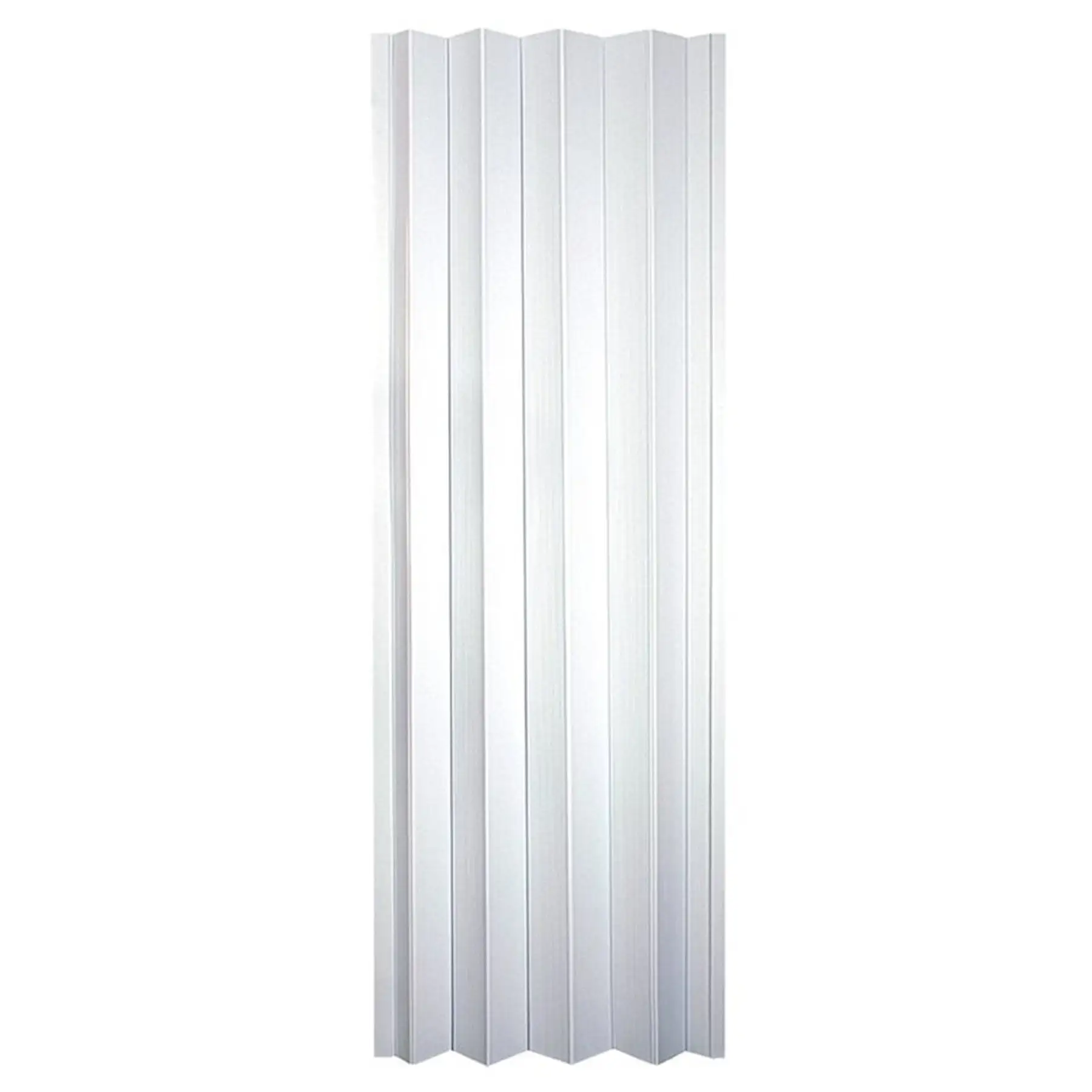 36 Inch x 80 Inch Frost White Vinyl Accordion Door w/ Hardware