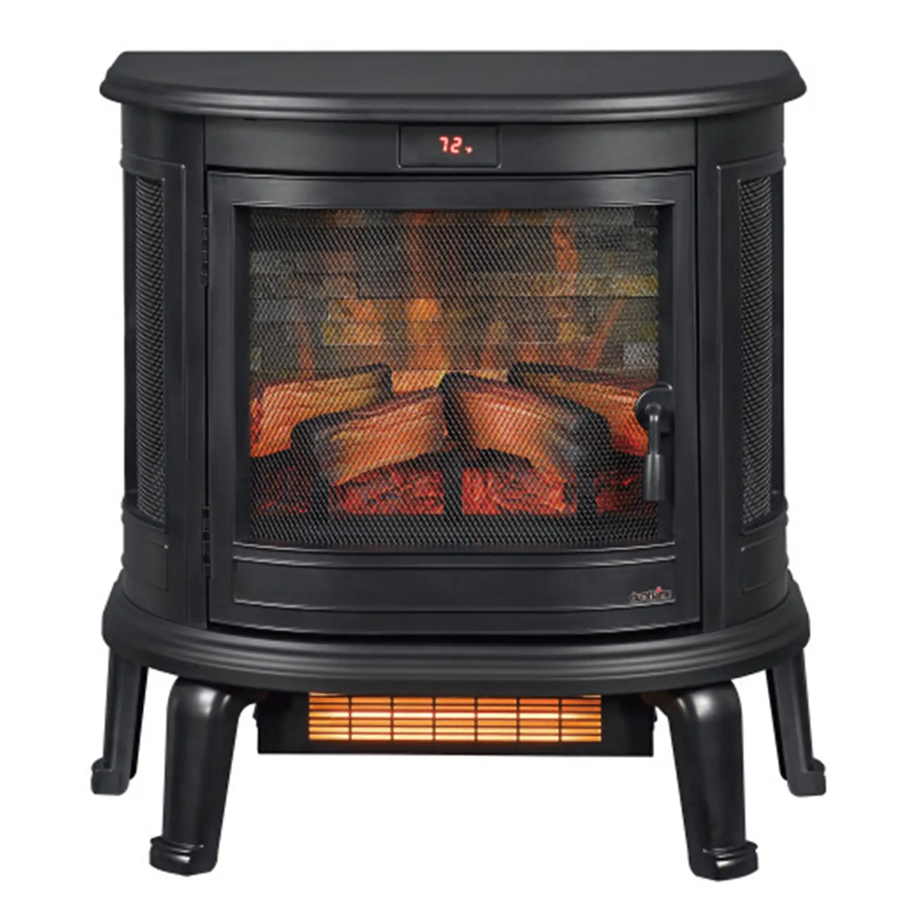 Duraflame Curved Front Infrared Electric Fireplace w/ Remote Control