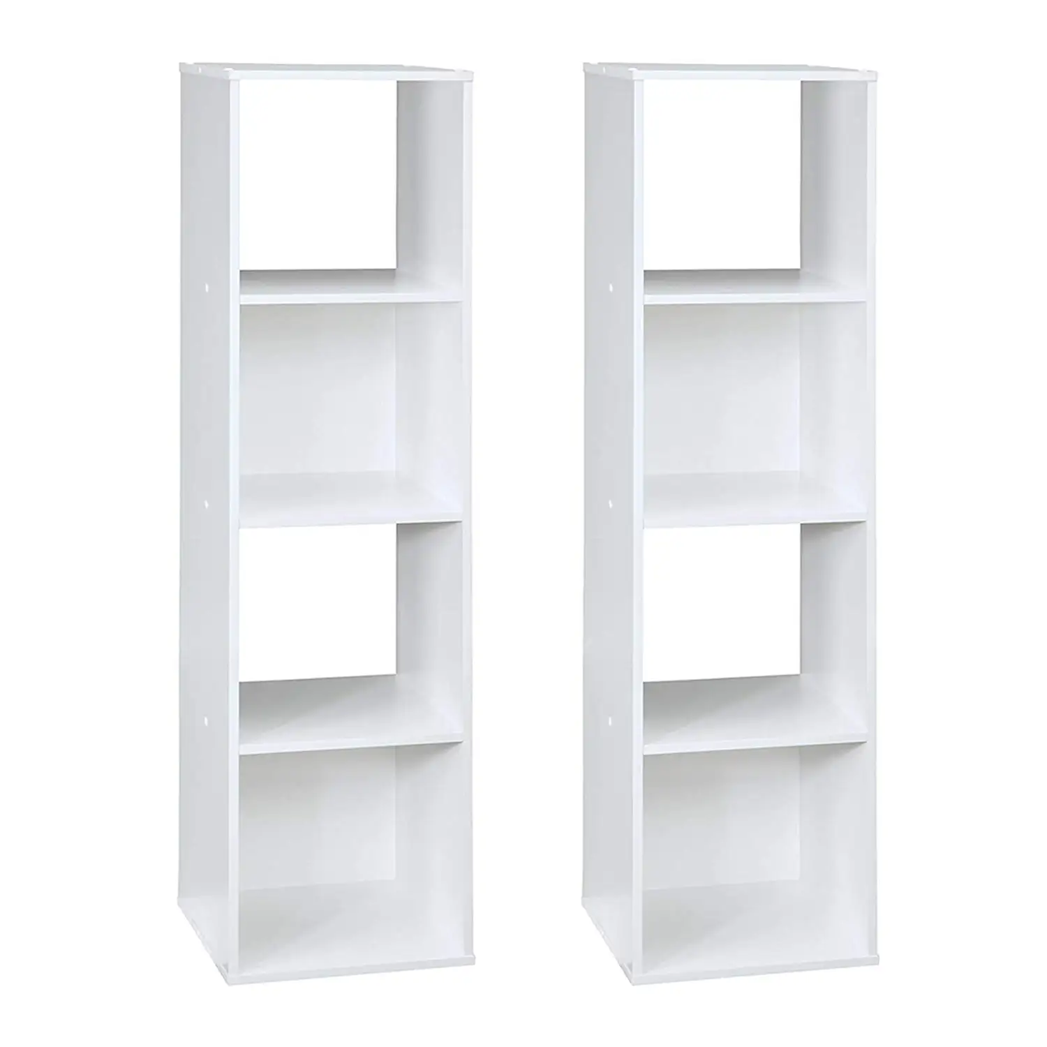 Closetmaid Home Stackable 4-Cube Cubeicals Organizer Storage, White (2 Pack)