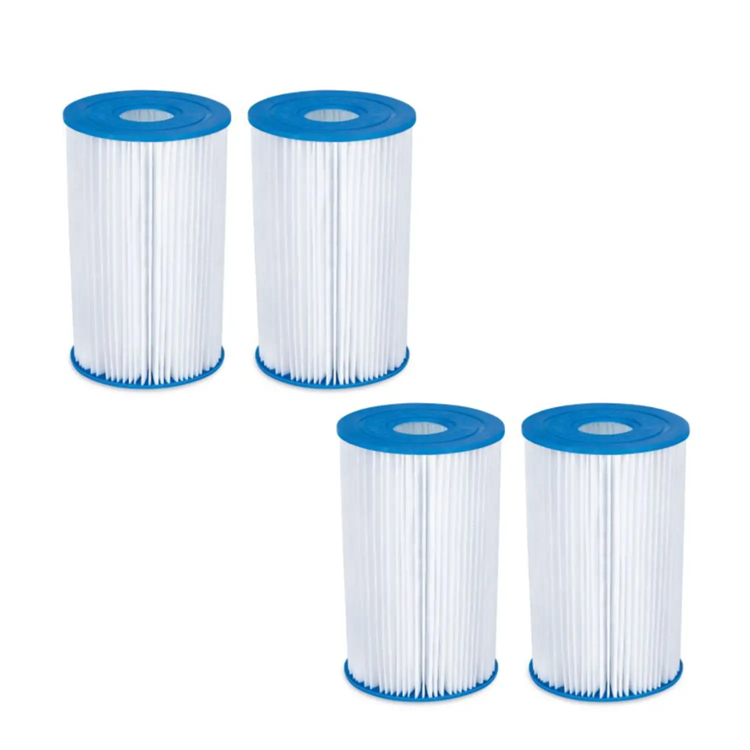 Summer Waves P57000302 Replacement Type B Pool and Spa Filter Cartridge (4 Pack)