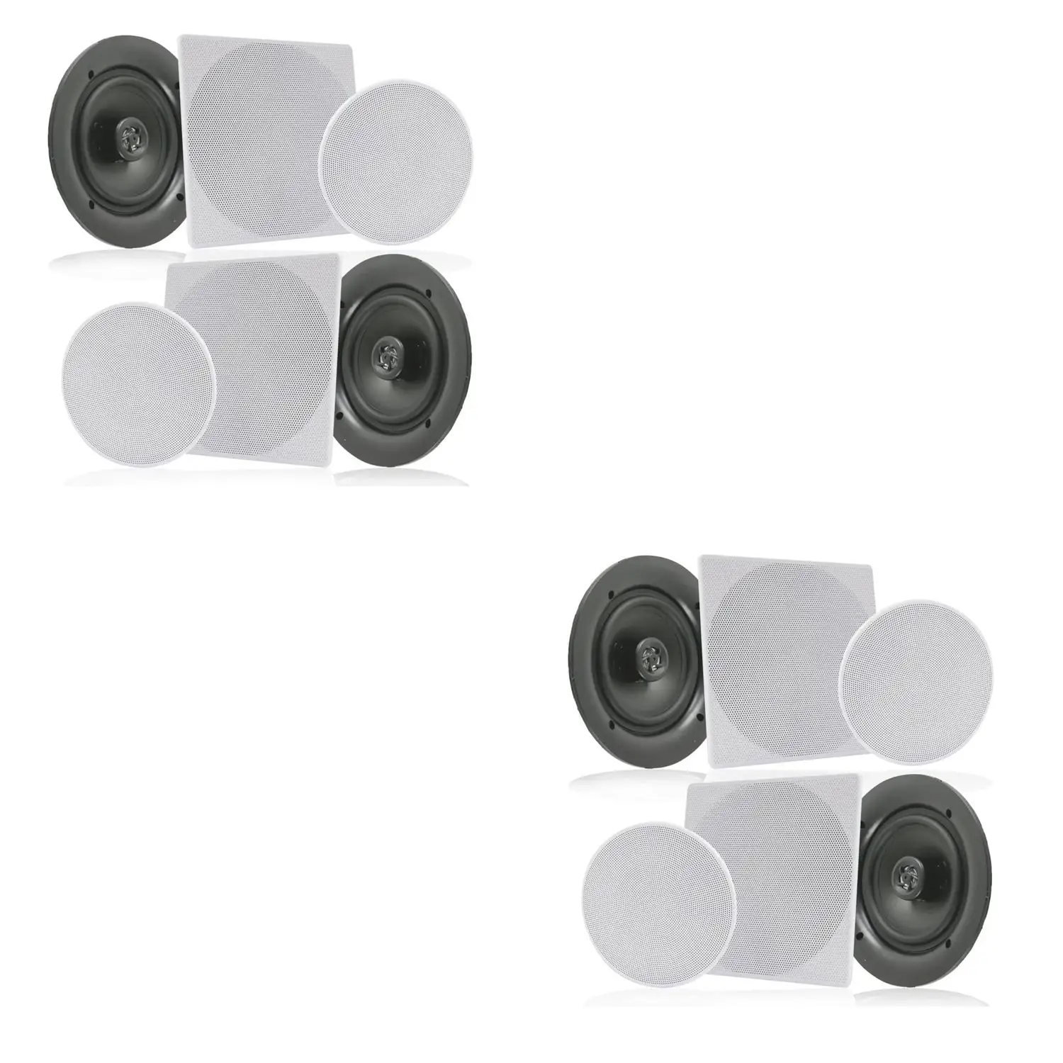 Pyle 10 Inch 300 Watt In Ceiling Wall 2 Way Flush Speaker System Pair (2 Pack)