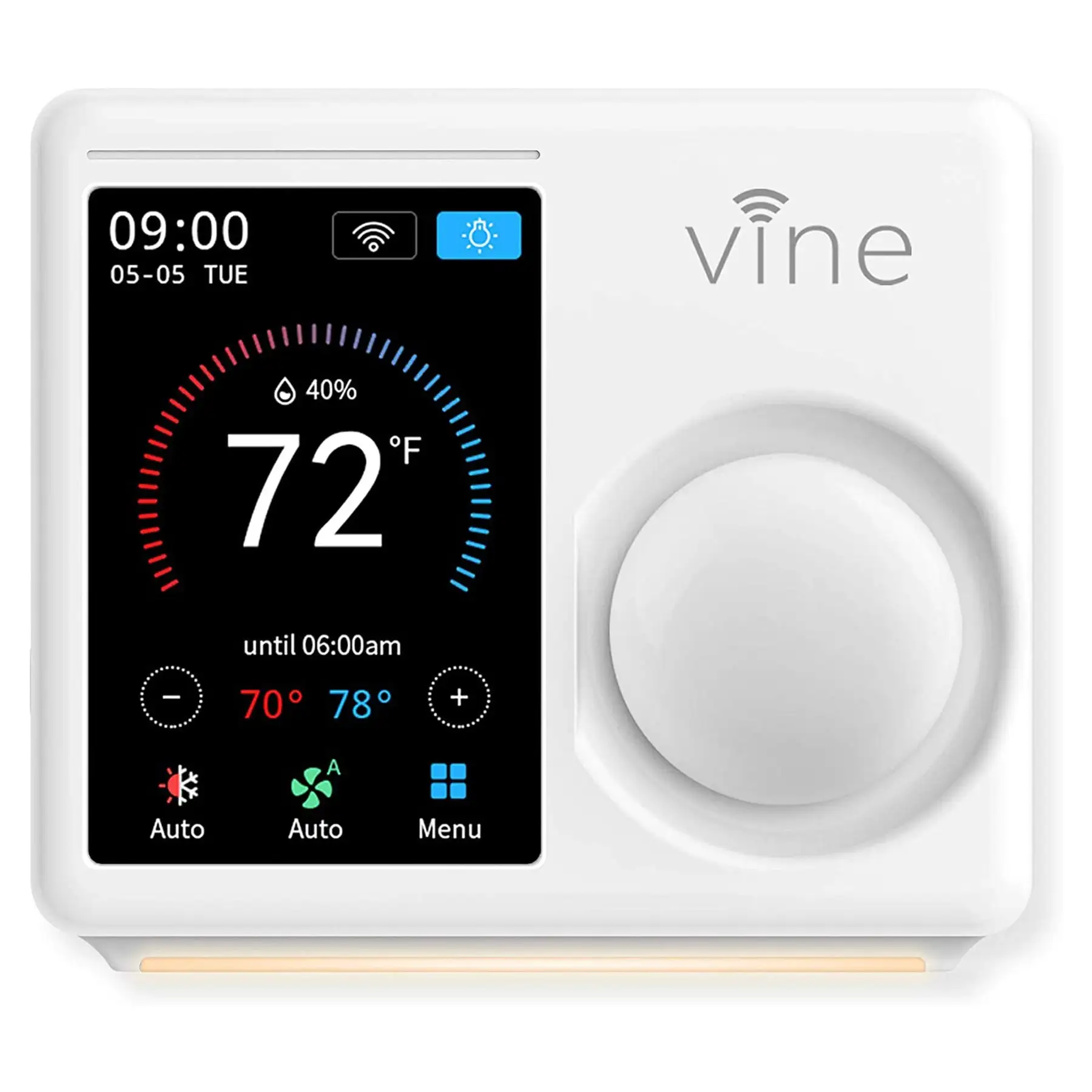 Vine Wi Fi 7 Day and 8 Period Programmable Smart Home Thermostat, 5th Gen