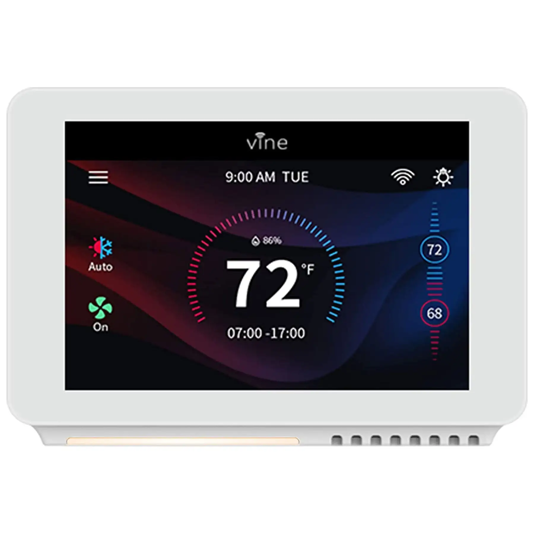 Vine Wi Fi 7 Day and 8 Period Programmable Smart Home Thermostat, 6th Gen