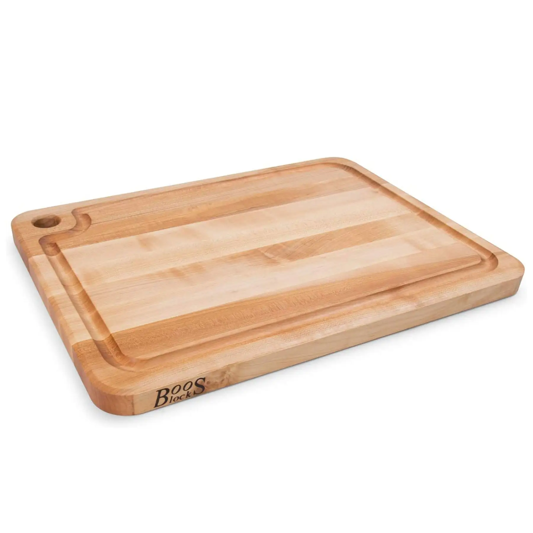 John Boos Prestige Maple Wood Edge Grain Kitchen Cutting Board,22" x 16" x 1.25"