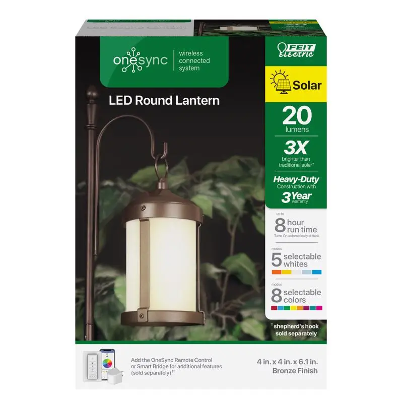 Feit Electric LAN4RNDSYCSOLBZ OneSync Hanging Lantern