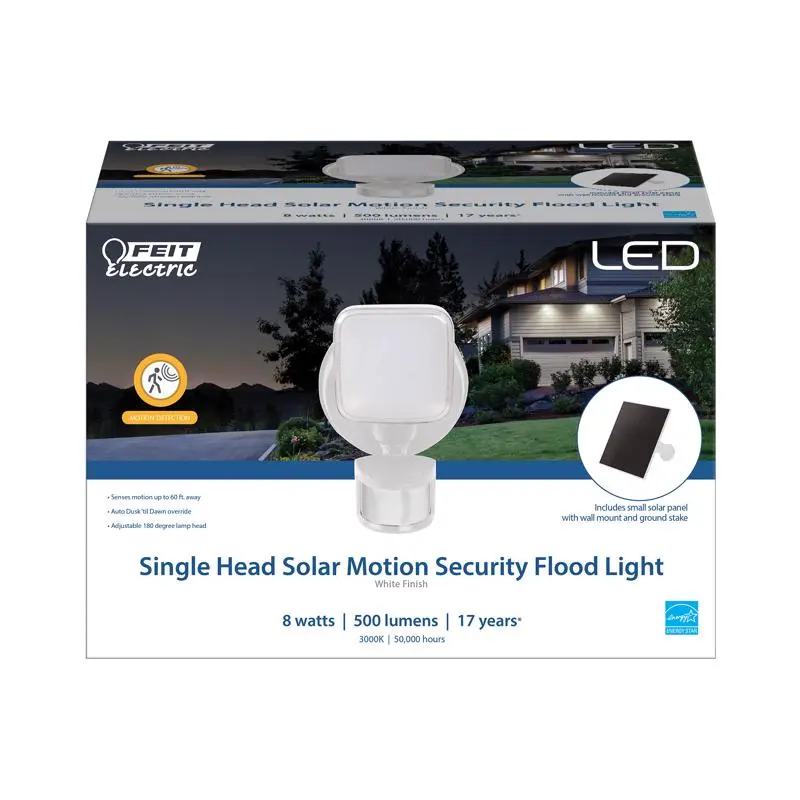 Feit Electric S6/500/850SOLWH Motion-Sensing LED Security Floodlight