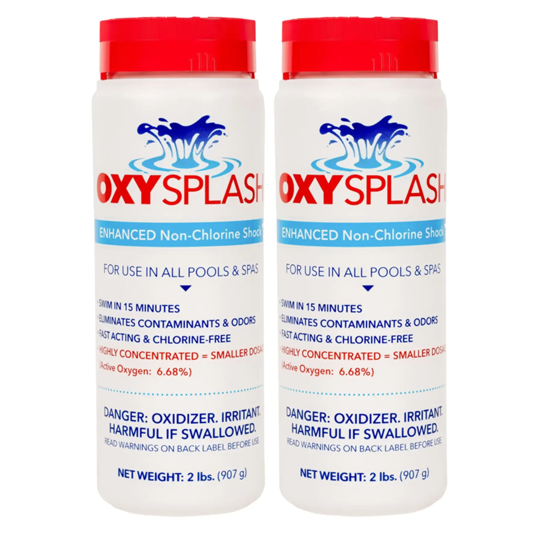 API OXSP2 Oxy Splash Swimming Pool Water Treatment Blend, 2 Pounds (2 Pack)