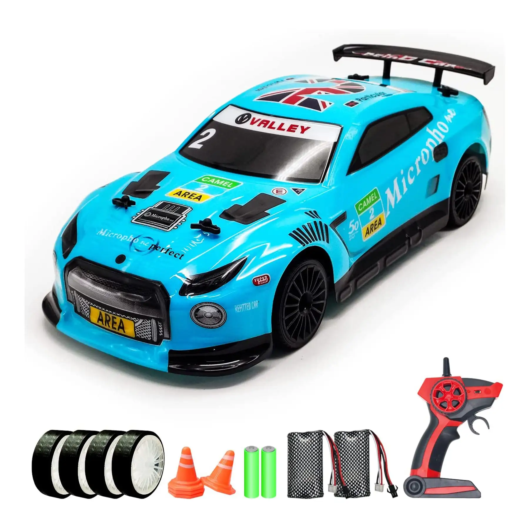 1:14 Ratio Scale Remote Control Sport Racing Car with Drifting Set