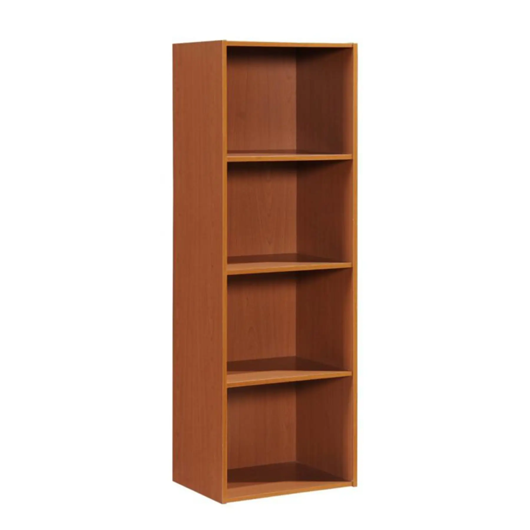 Hodedah 12 x 16 x 47 Inch 4 Shelf Bookcase and Office Organizer, Cherry Finish