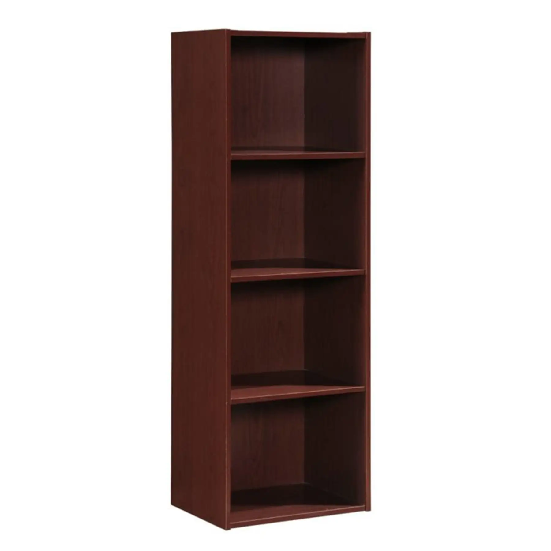 Hodedah 12 x 16 x 47 Inch 4 Shelf Bookcase and Office Organizer, Mahogany Finish