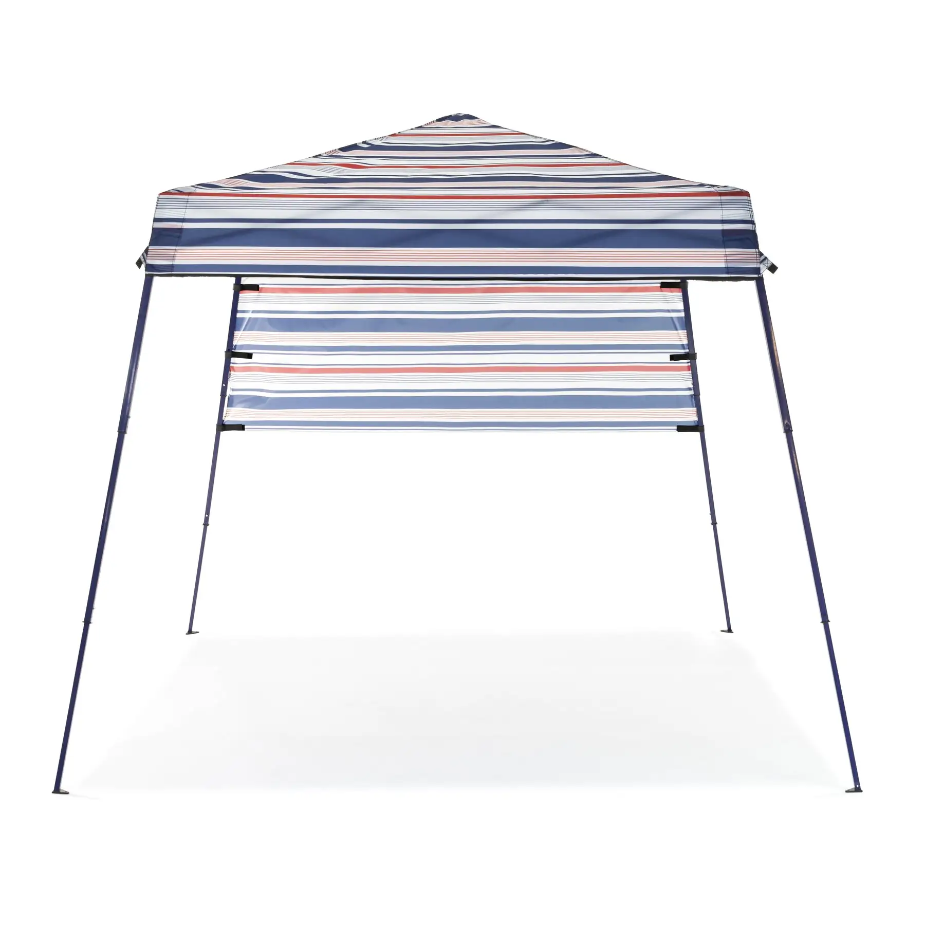 SlumberTrek 3049370VMI Tropez Outdoor Beach Gazebo Shelter, Red, White, and Blue