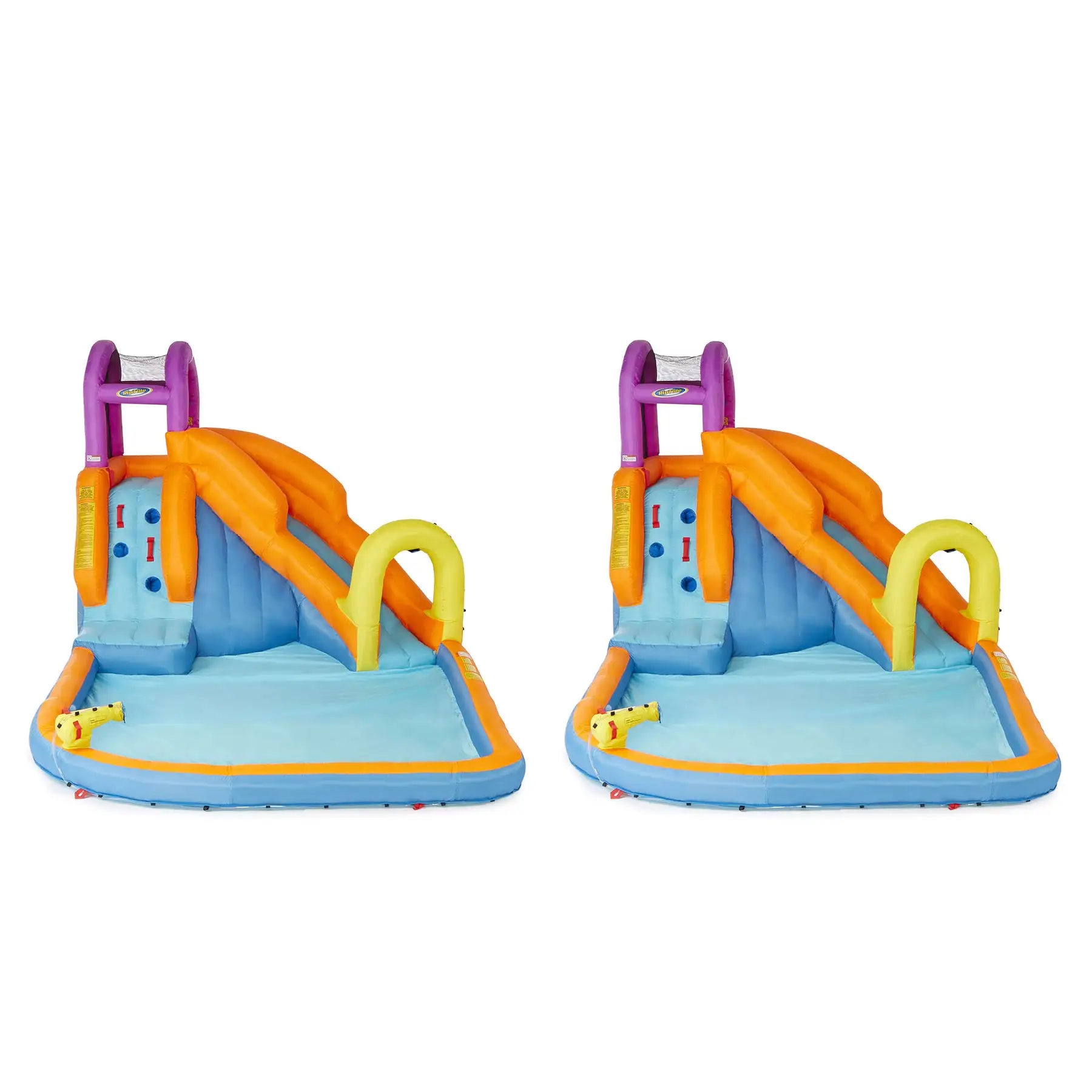 Magic Time International Mega Tornado Twist Inflatable Kids Water Park (2 Pack)
