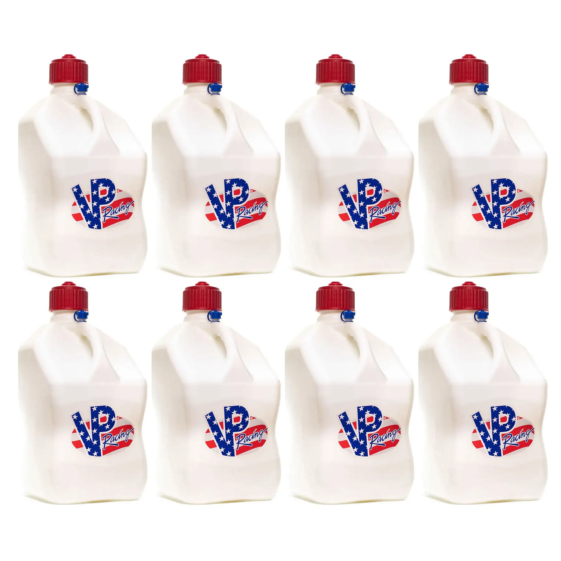 VP Racing 5.5 Gallon Liquid Utility Jug, Patriotic (8 Pack)