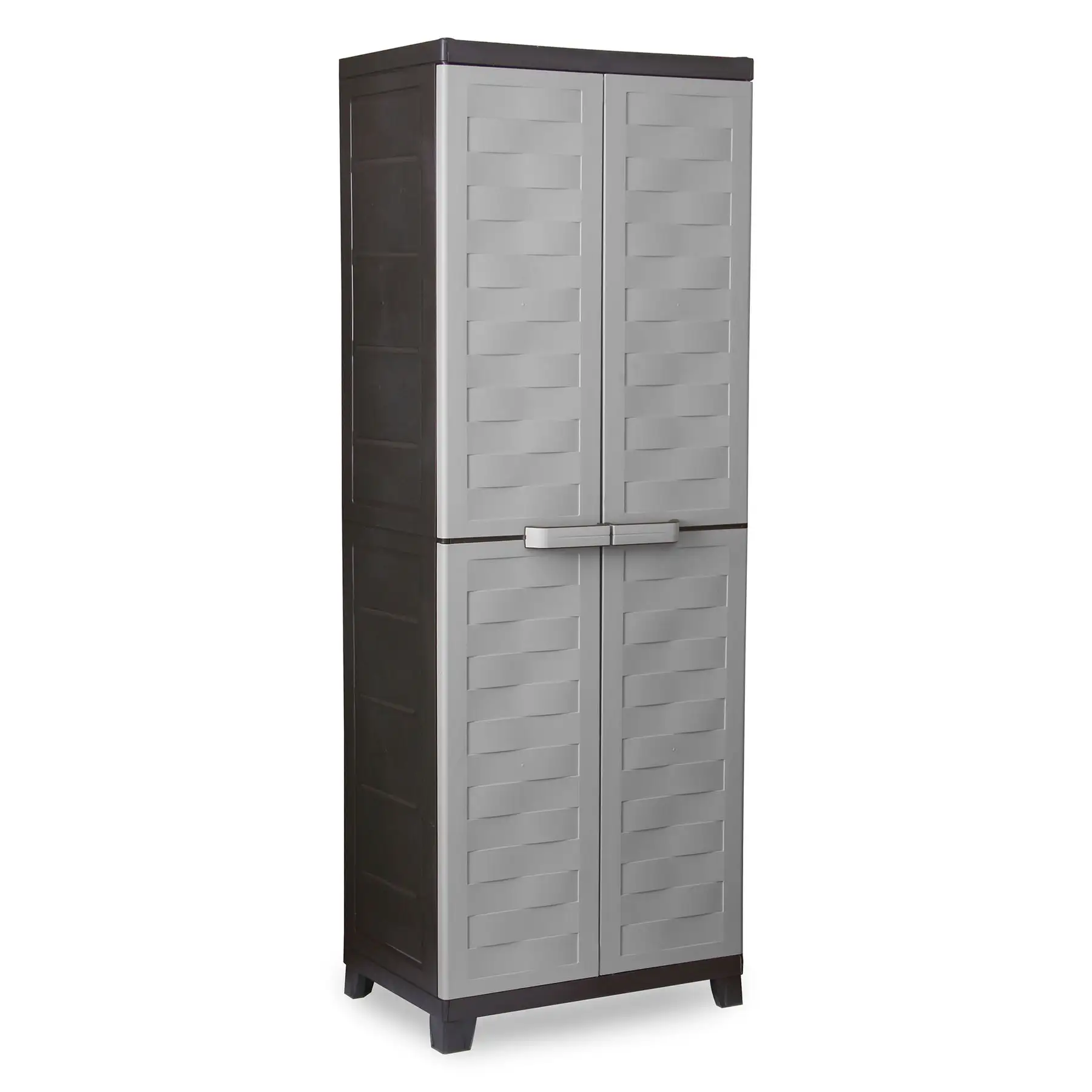 RAM Quality Products PREMIUM 4 Shelf Lockable Storage Utility Cabinet, Gray