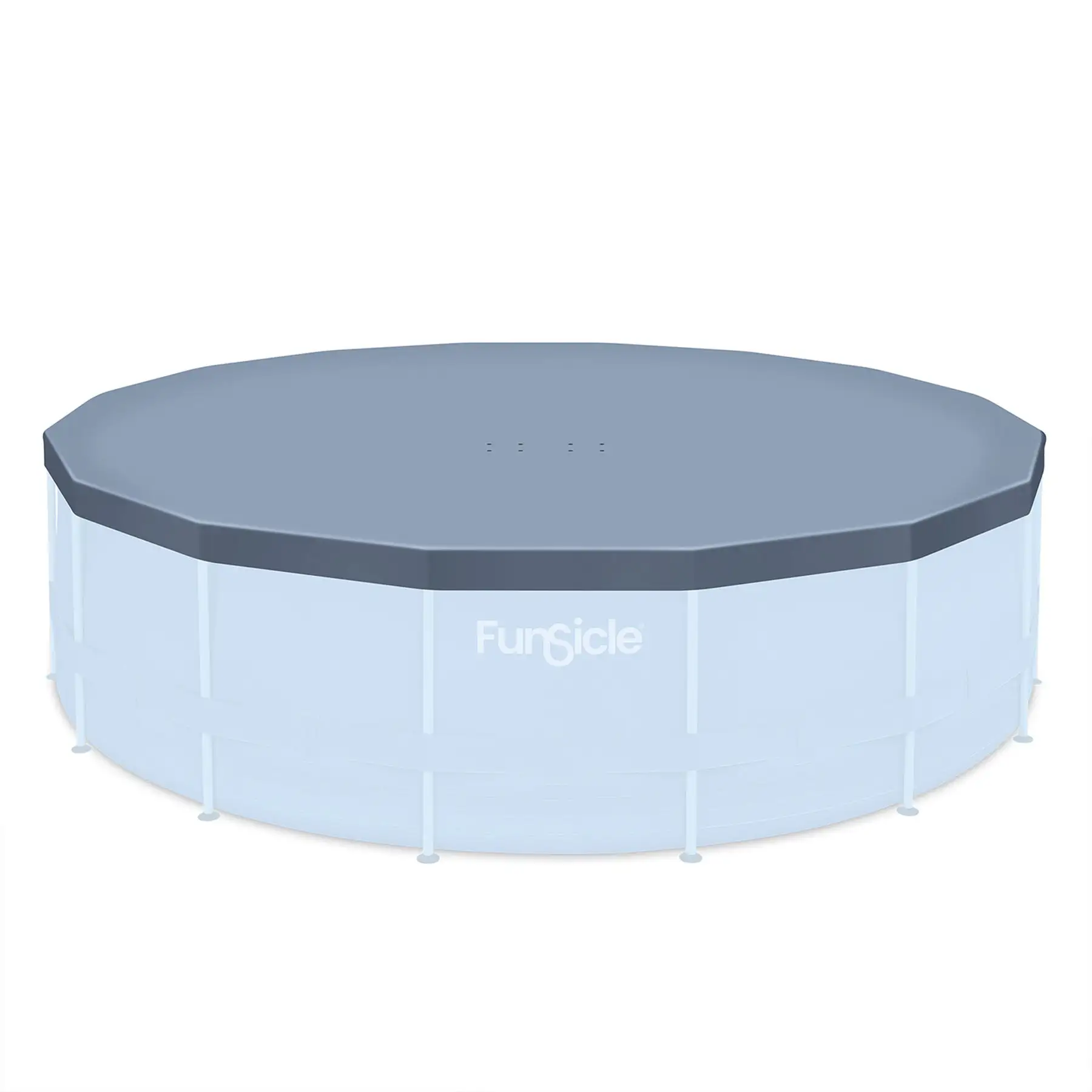 Funsicle 16ft Round Above Ground Frame Pool Debris Cover, Accessory Only, Gray