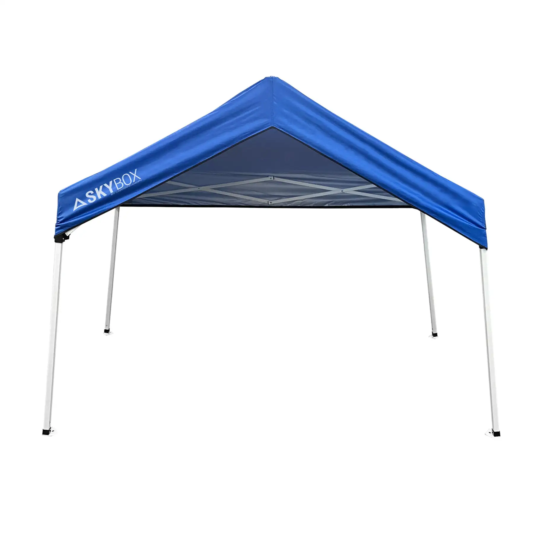 Caravan Canopy Skybox 3.2' x 6.5' Instant Multipurpose Steel Sport Shelter, Blue