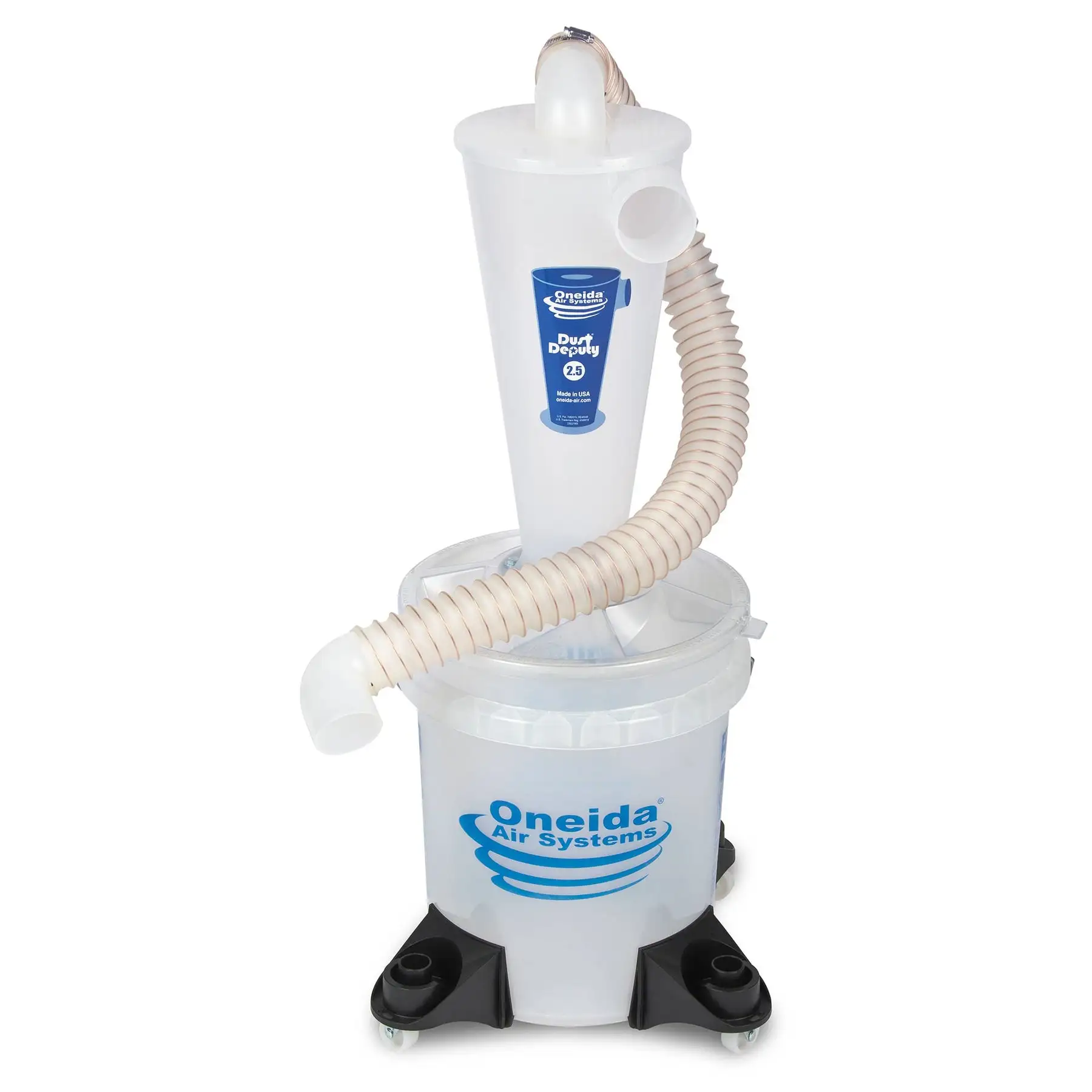 Oneida Air Systems Dust Deputy 2.5 Sturdy Deluxe All Clear Cyclone Separator Kit