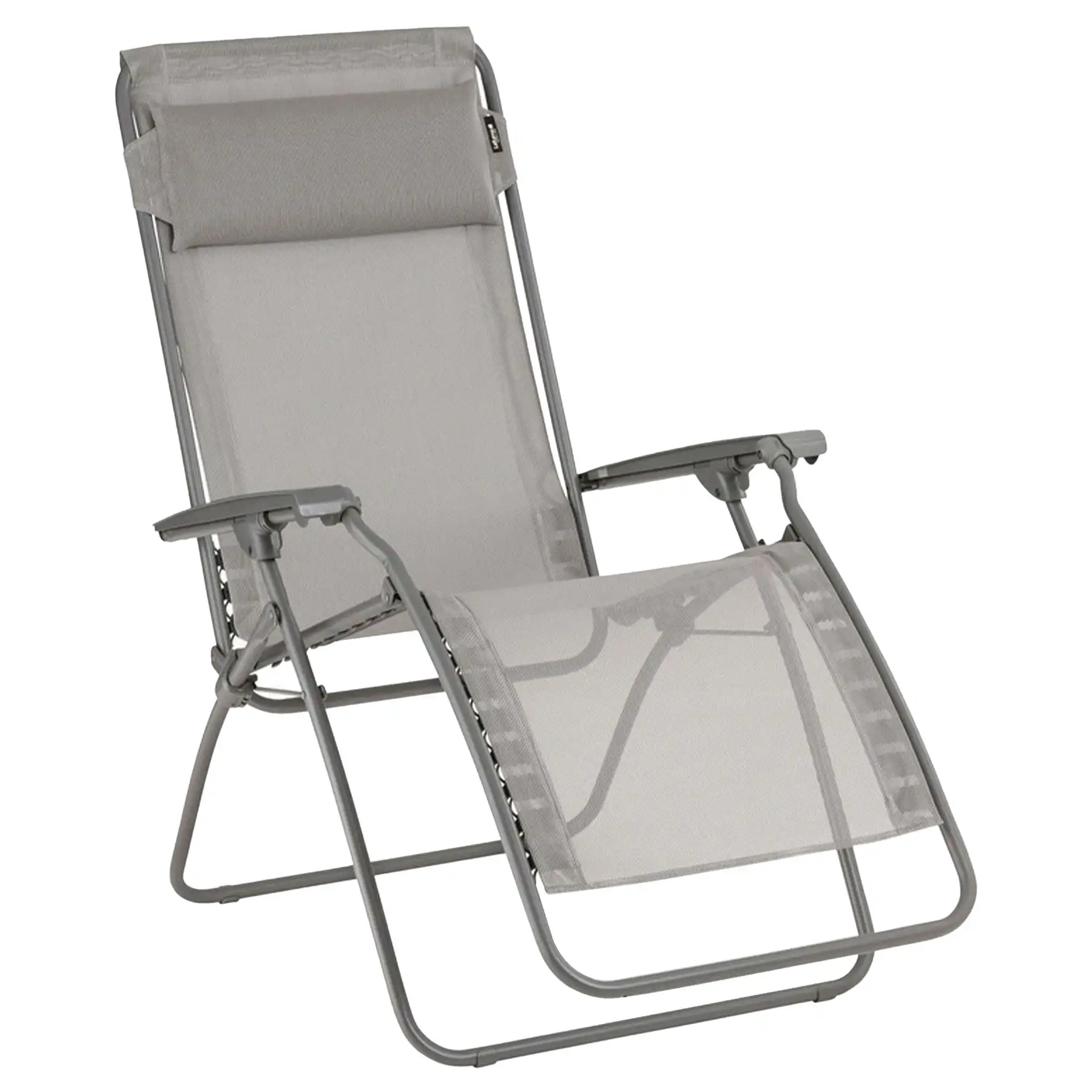 Lafuma R Clip Reclining Foldable Zero Gravity Relaxation Patio Chair, Terre Gray