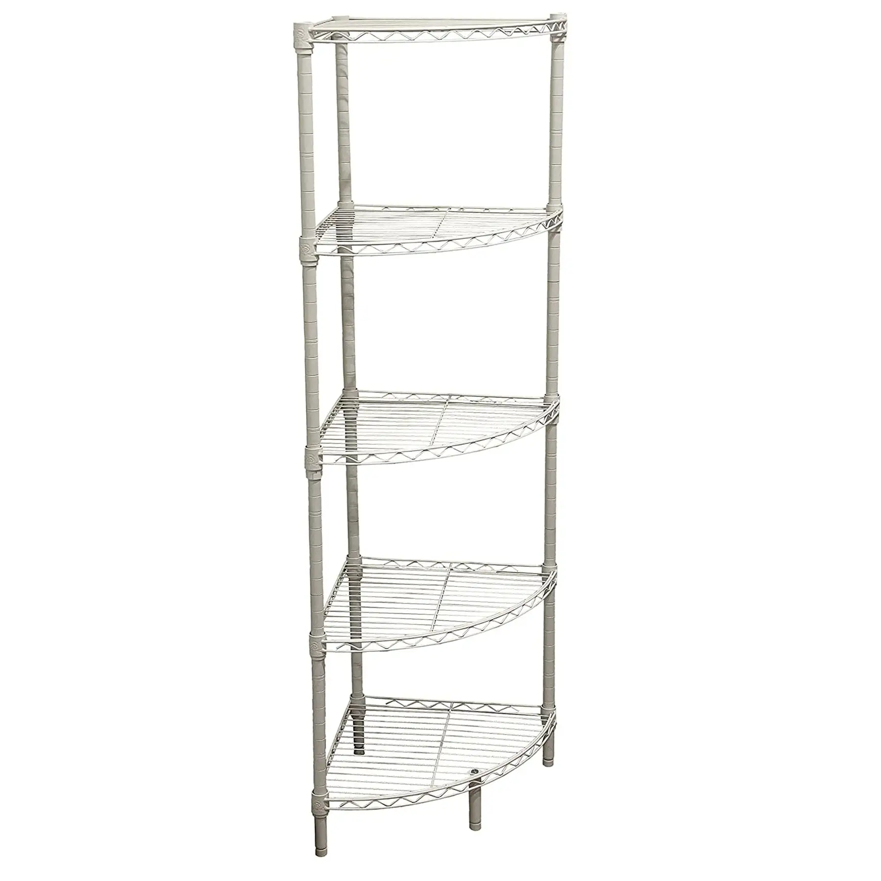 Juggernaut Storage Steel Wire 5-Tier Corner Home Shelving Unit Tower