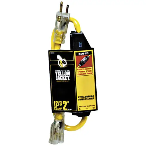 Coleman 2817 Yellow Jacket Gfci Powerlite Plug 2' Yellow