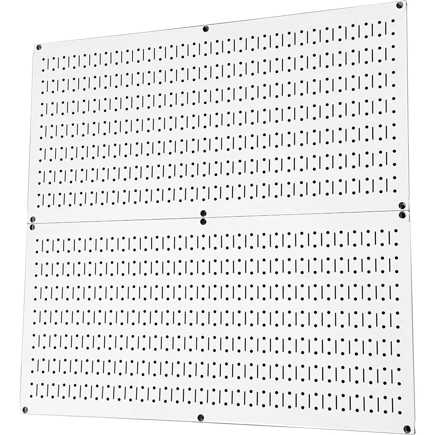 32" x 16" Horizontal Pegboard Garage Tool Organizer, White (2 Pack)