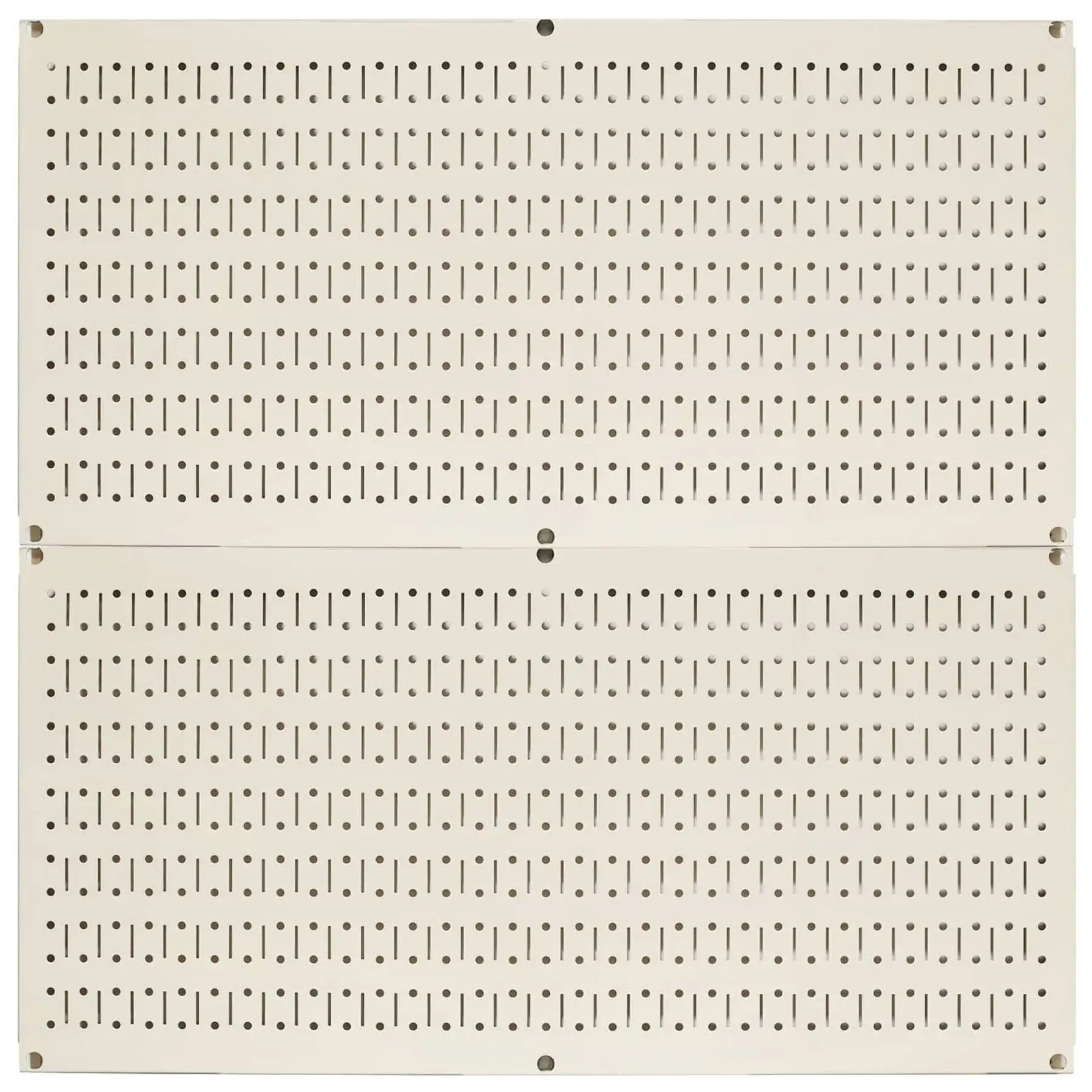 Wall Control 32" x 16" Horizontal Pegboard Garage Tool Organizer, Beige (2 Pack)