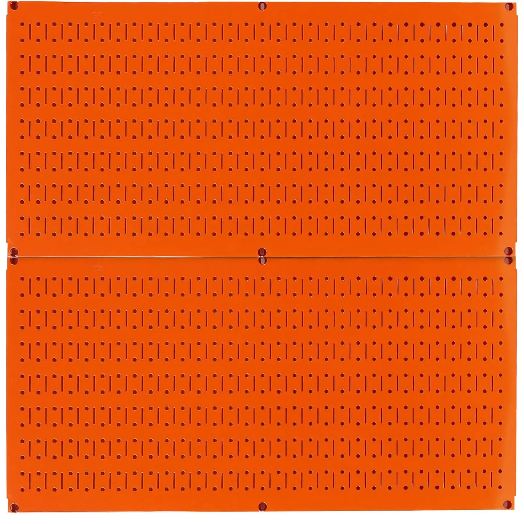 32"x16" Horizontal Pegboard Garage Tool Organizer, Orange (2 Pack)