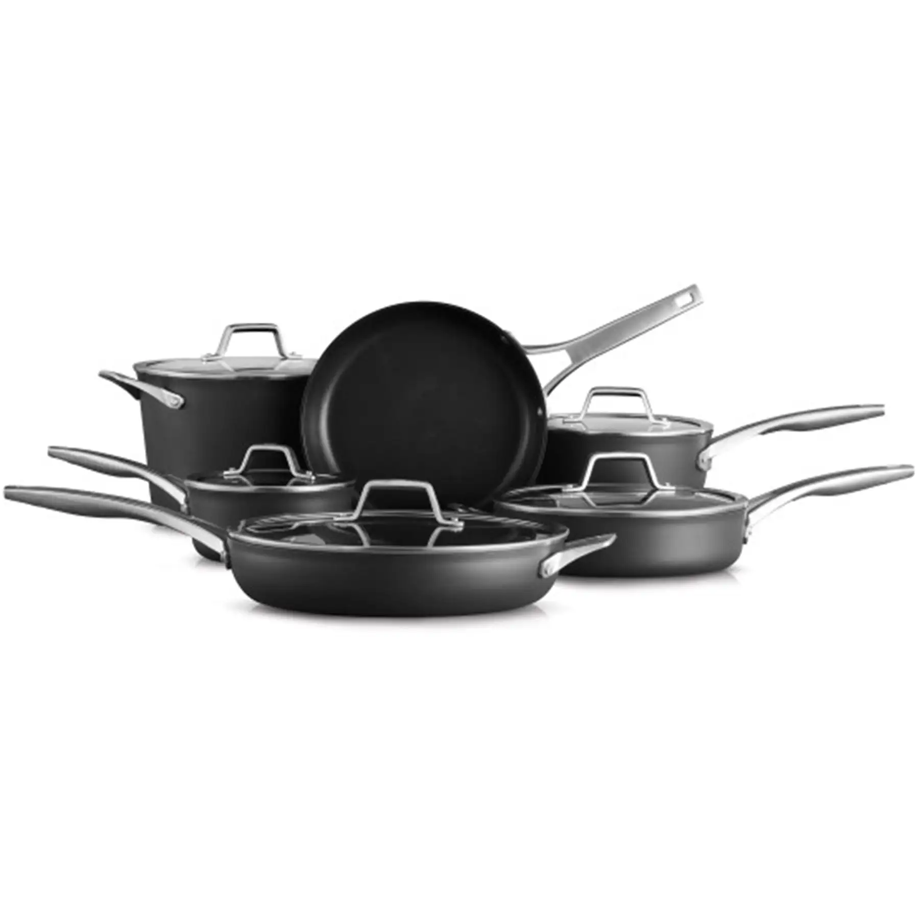 Calphalon Premier 11 Piece Hard Anodized Aluminum Nonstick Pots and Pans Set