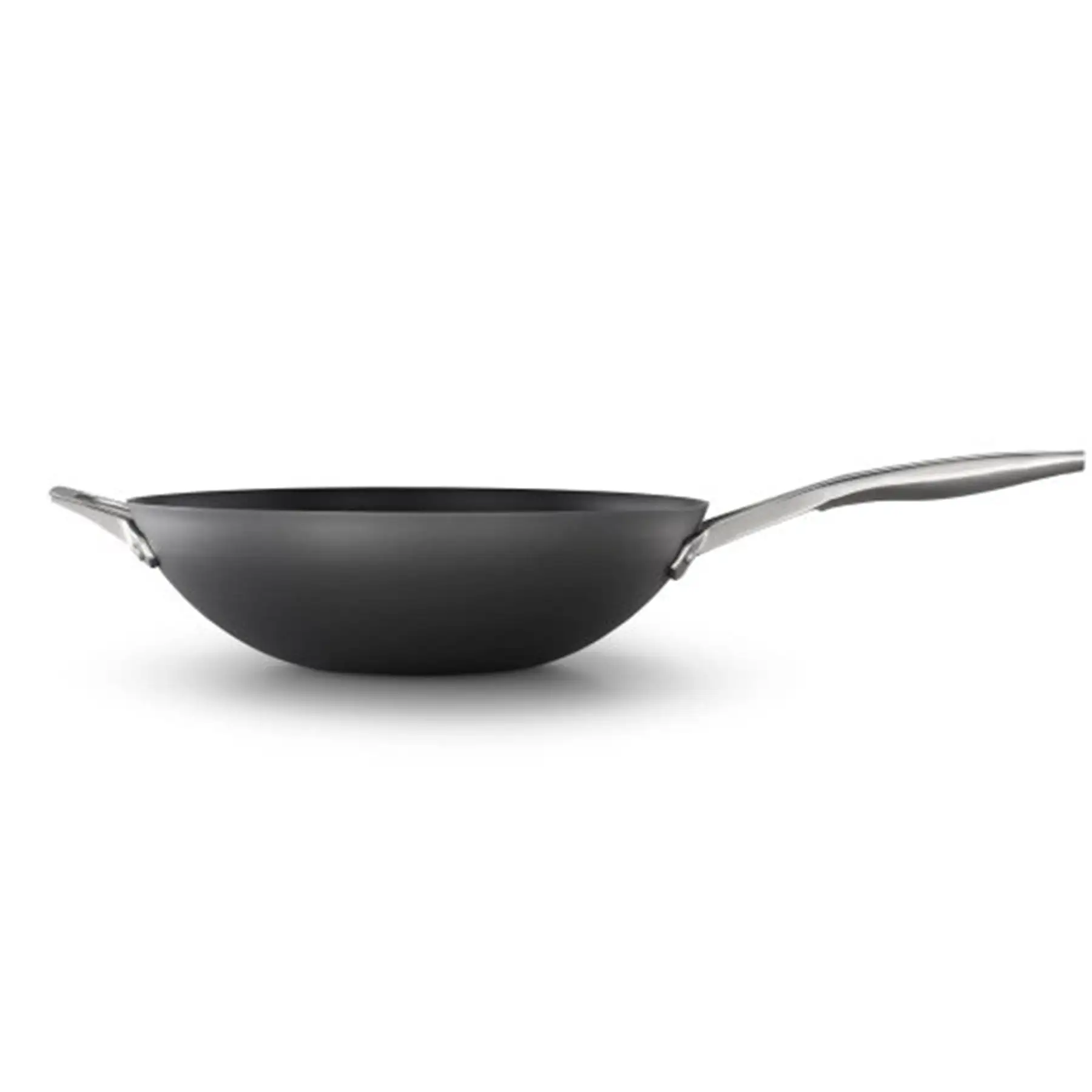 Calphalon Premier 13 Inch Hard Anodized MineralShield Nonstick Flat Wok Pan