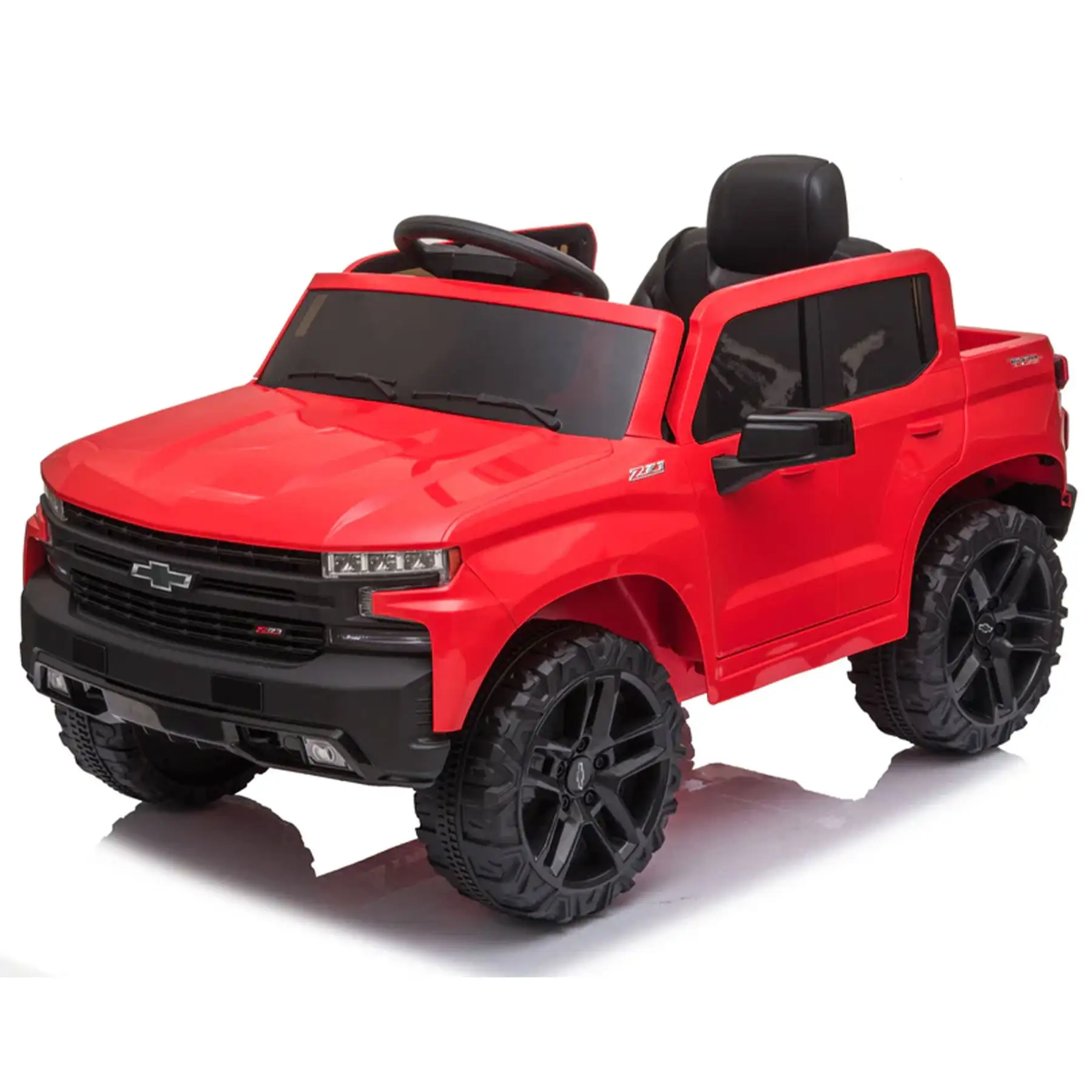 Dakott Chevy Silverado 4 x 4 Big Wheels Trail Boss Ride On Monster Truck, Red