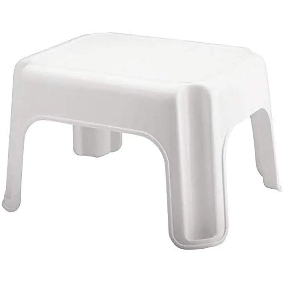 Rubbermaid Durable Plastic Step Stool w/ 300-LB Weight Capacity, White (6-Pack)