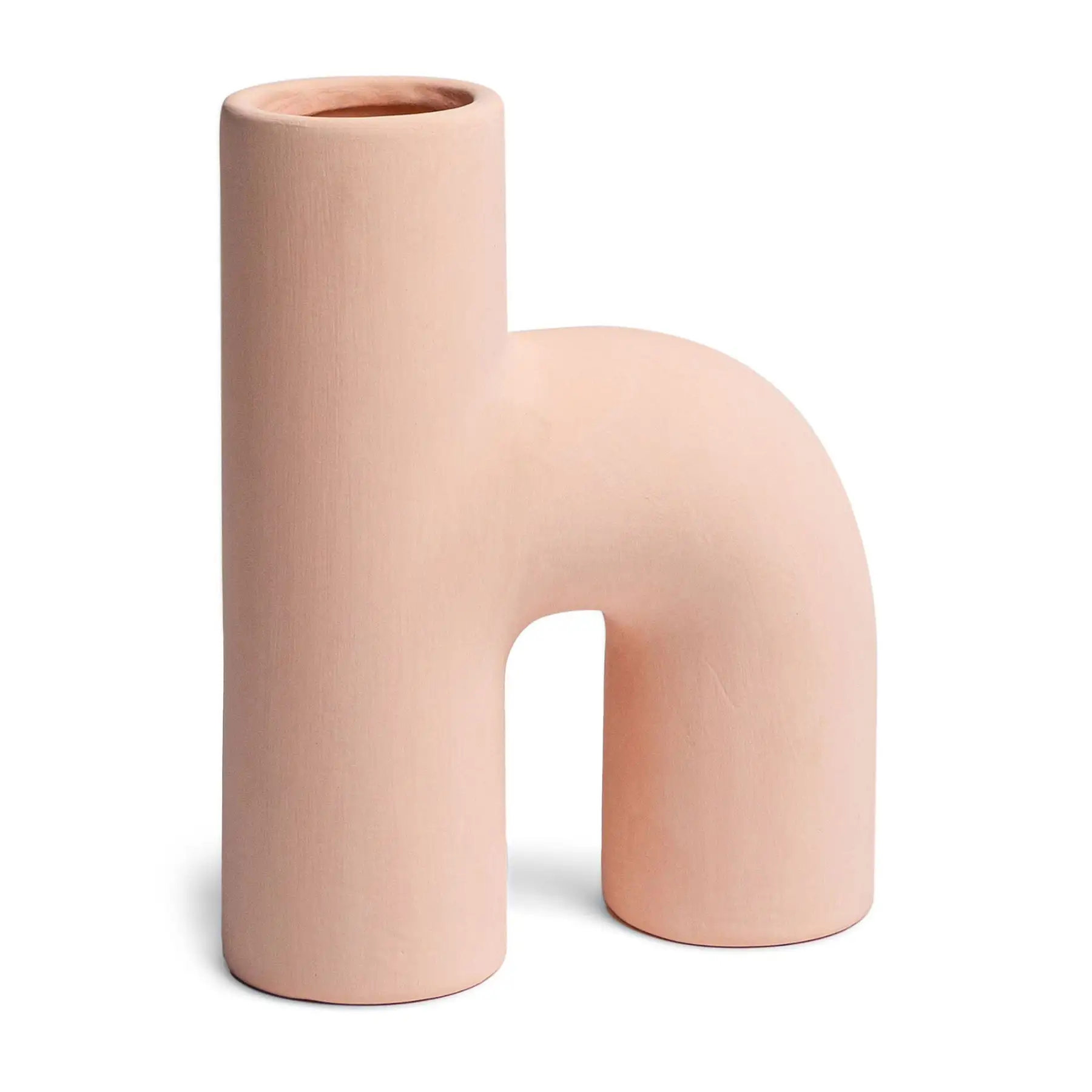 Villa Moda Lila Abstract Sculptural Decorative Modern Vase, Pink