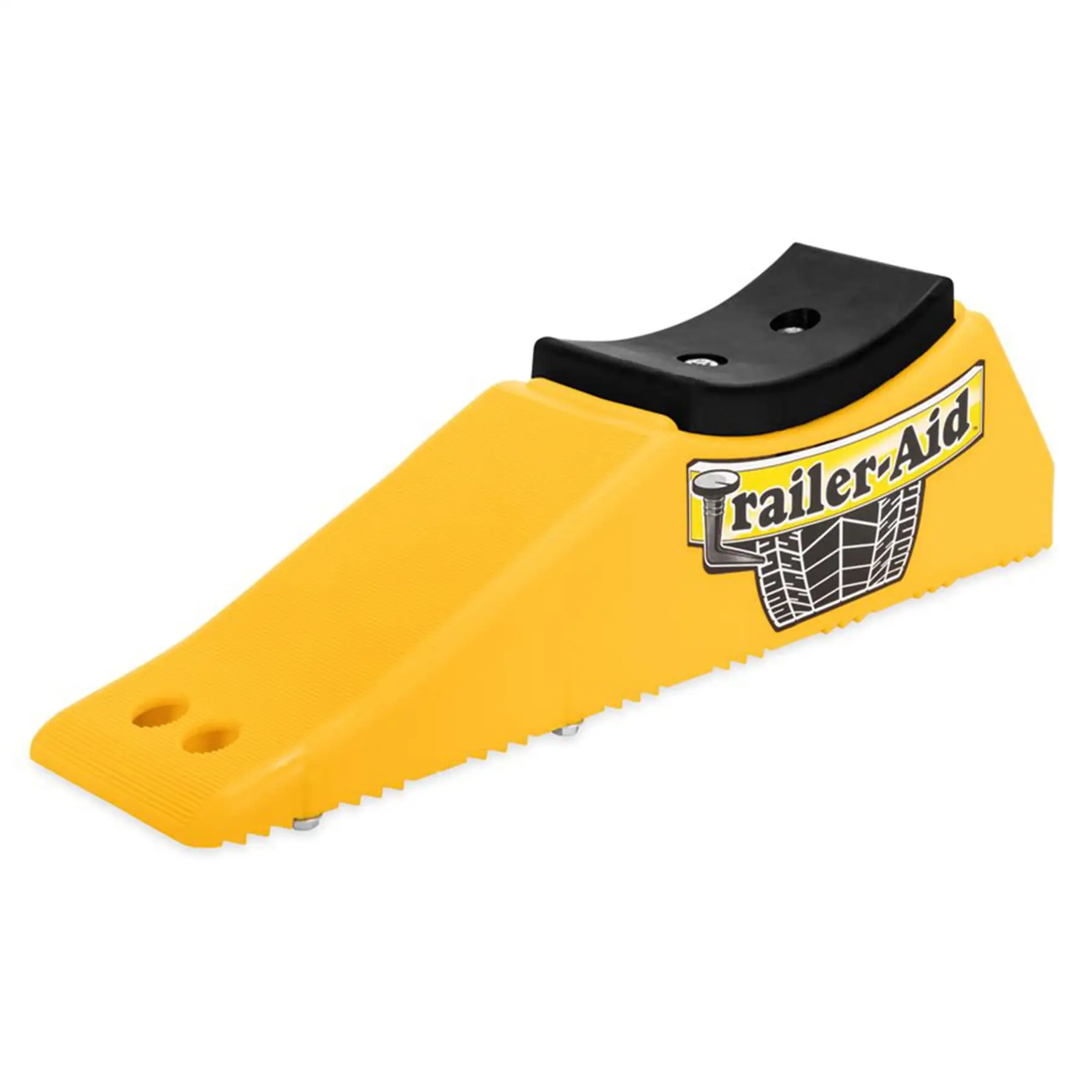 Camco Trailer Aid PLUS Tandem Trailer Tire Changing Ramp with 5.5" Lift, Yellow