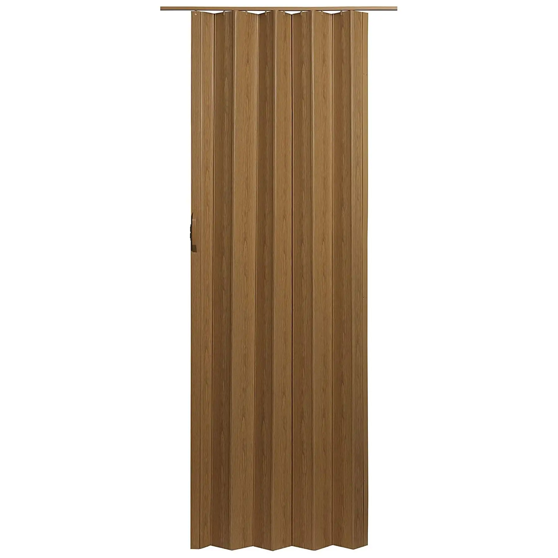 LTL Home Products Via 36" x 80" Vinyl Hinged Single Folding Door, Oak Brown